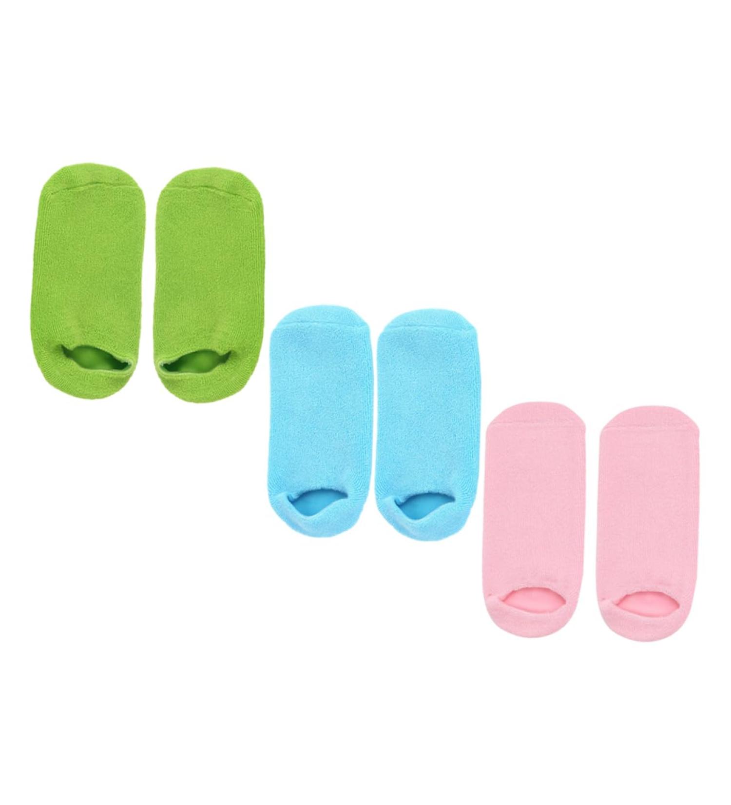 Ipetboom 3 Pairs Foot Moisturizing Socks Lotion Socks Hydrating Socks Hydrating Foot Mask Foot Moisturizing Product Foot Repairing Socks Dry Foot Casual Socks Essential Oil - Buy Online on GoSupps.com