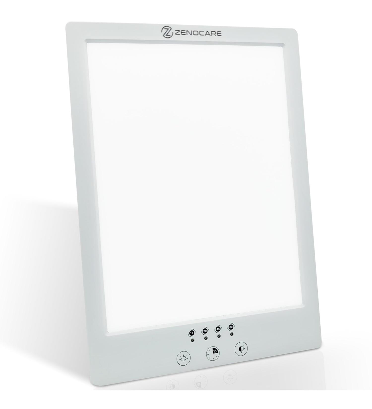 ZenoCare Light Therapy Lamp UV-Free LED 12000 Lux Adjustable Brightness Level 4 Colors Choices Build-in Timer Sunlight Simulation - Buy Online on GoSupps.com