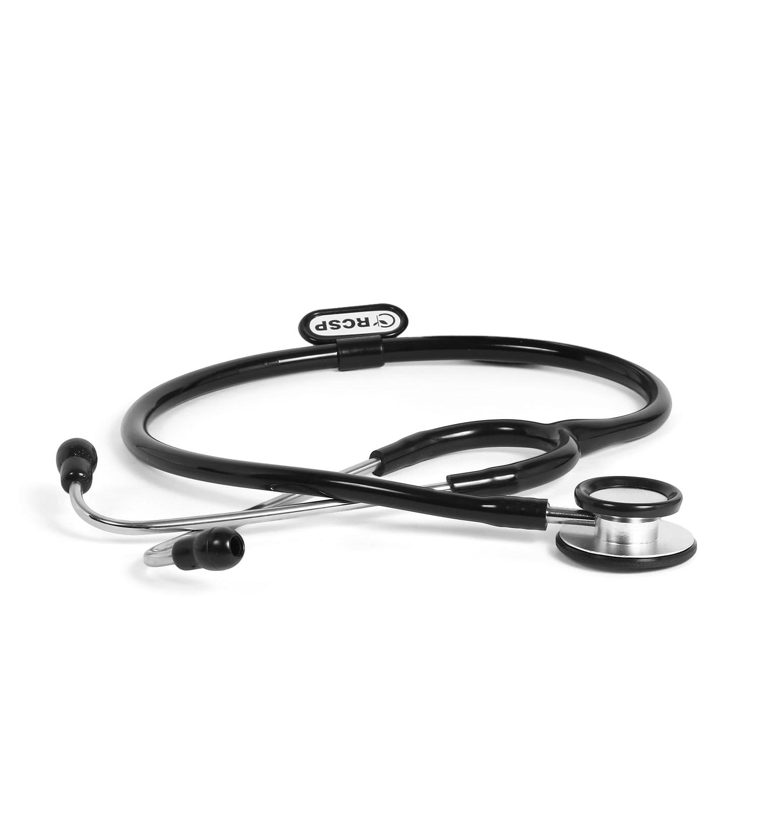 Buy Micro Shine Adjustable Stethoscope for Doctors & Medical Students - Lightweight Flexible Tube & Soft Ear Knobs (Black) - Best Quality for Optimal Performance - Buy Online on GoSupps.com