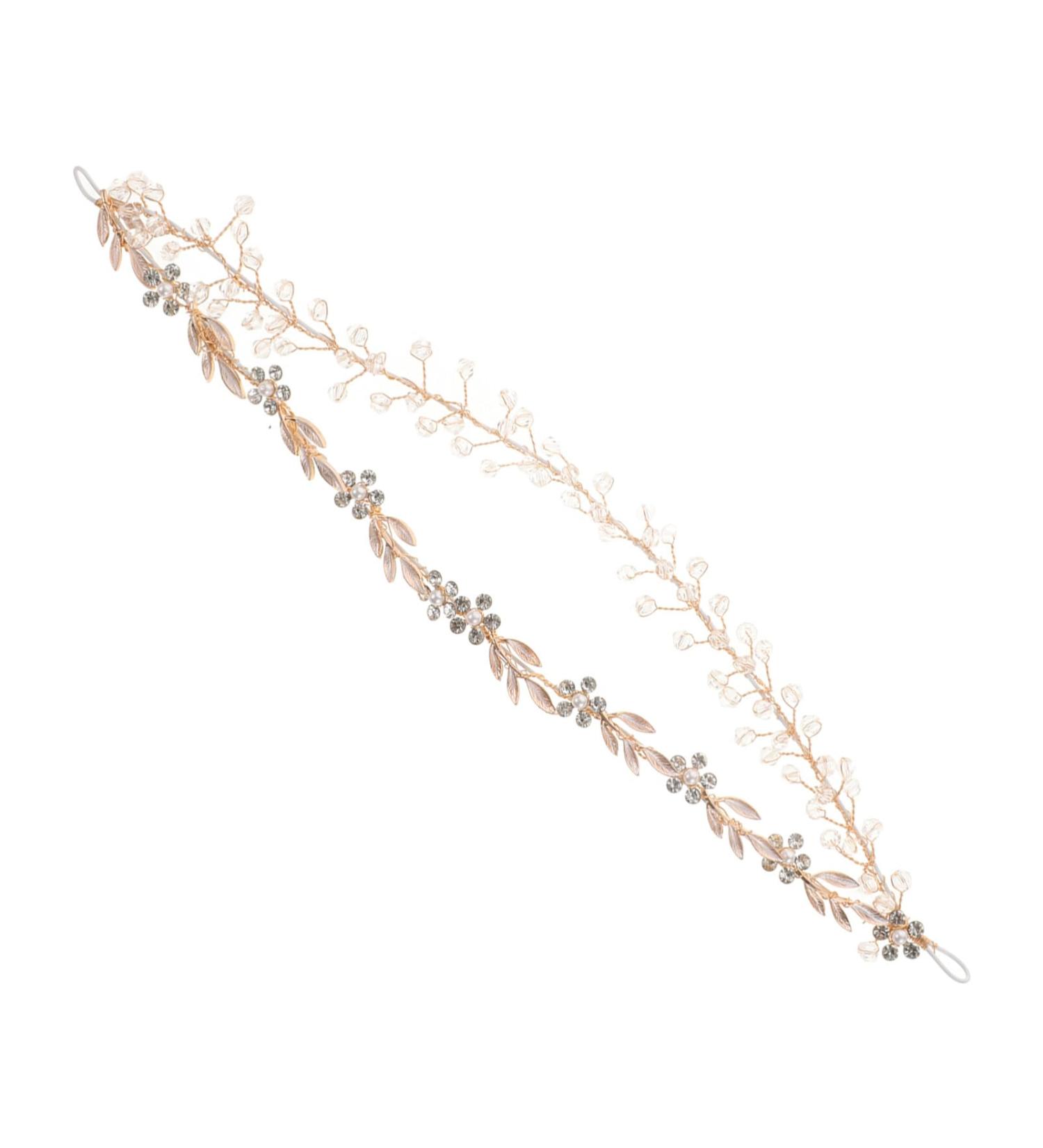 Beavorty Bridal Headpiece Bridal Headband Women Fake Pearl Leaf Headpiece Wedding Party Headpiece - Buy Online on GoSupps.com