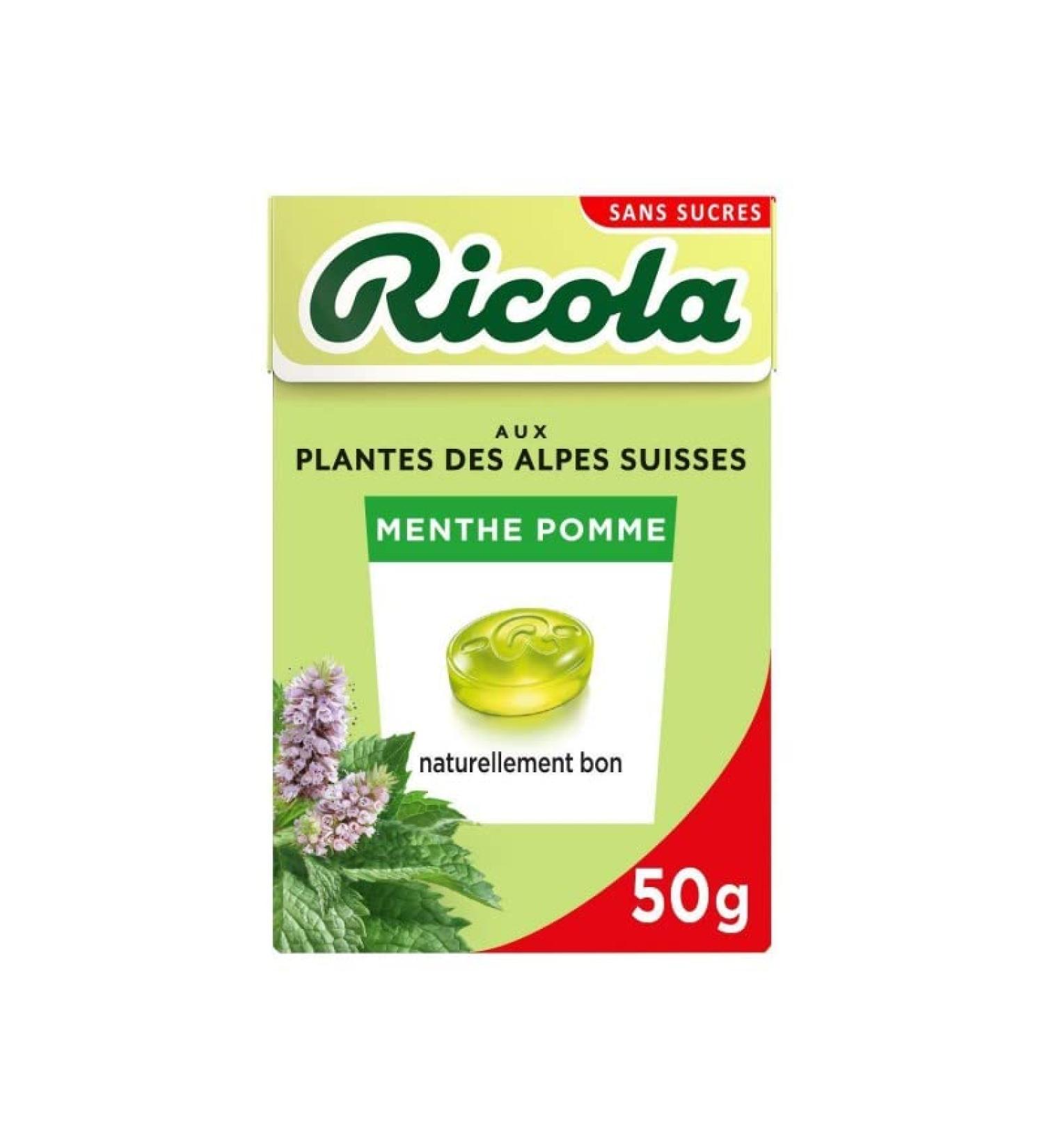 RICOLA - Apple Mint Sugar Free 50G - Pack of 4 - Buy Online on GoSupps.com