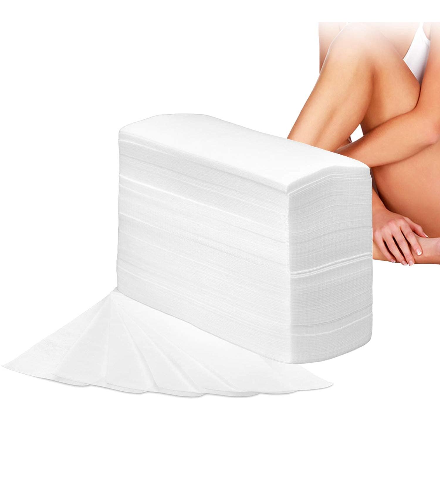 Premium Fleece Wax Strips - 400 Pieces for Face & Body Hair Removal | Biodegradable Bikini Wax Band Paper - Buy Online on GoSupps.com