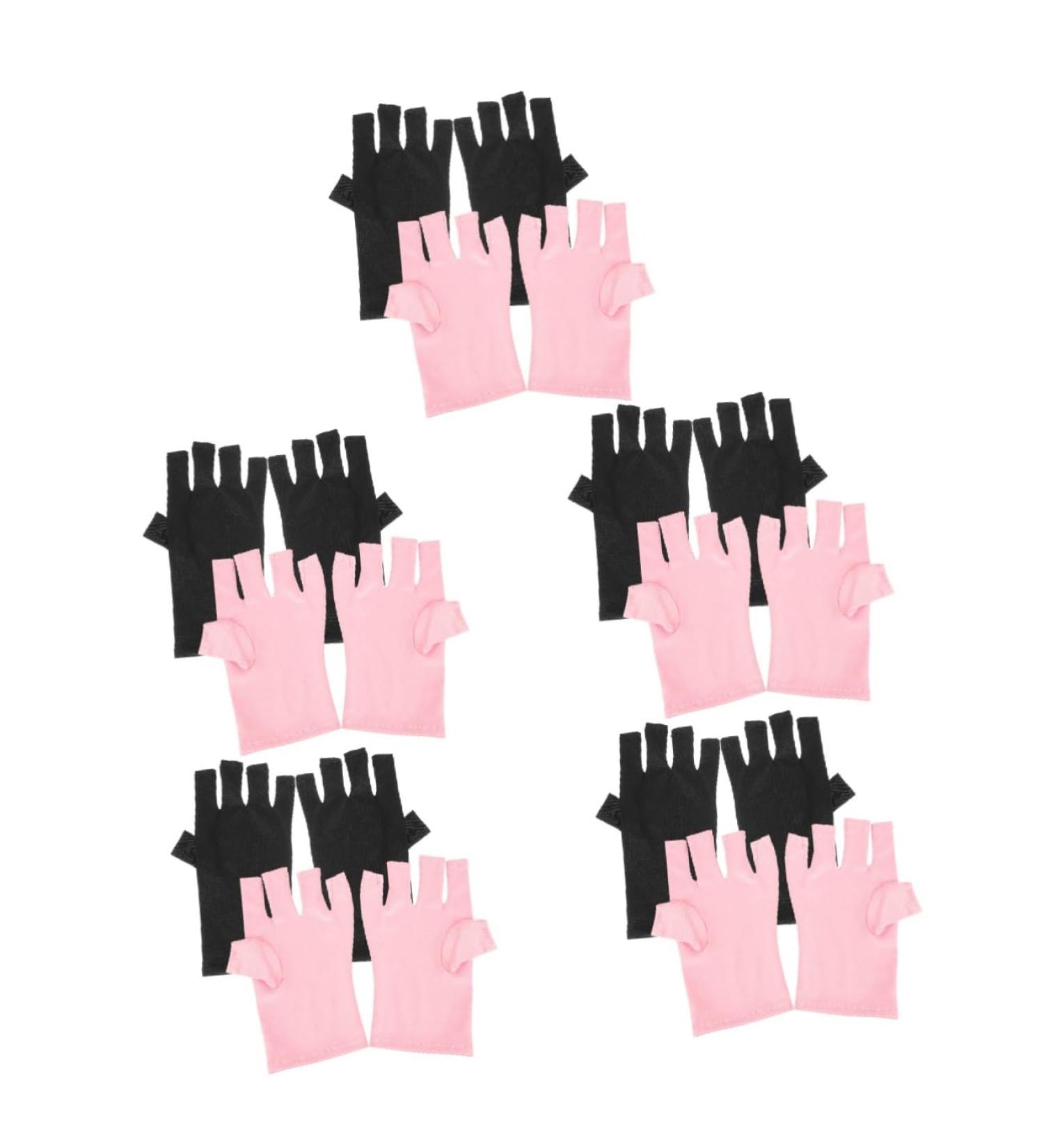 Beavorty 10 Pairs nail gloves pink gloves UV manicure gloves protective gloves UV gloves gloves UV protecting gloves manicure salon gloves polyester Miss Manicure tools protection - Buy Online on GoSupps.com