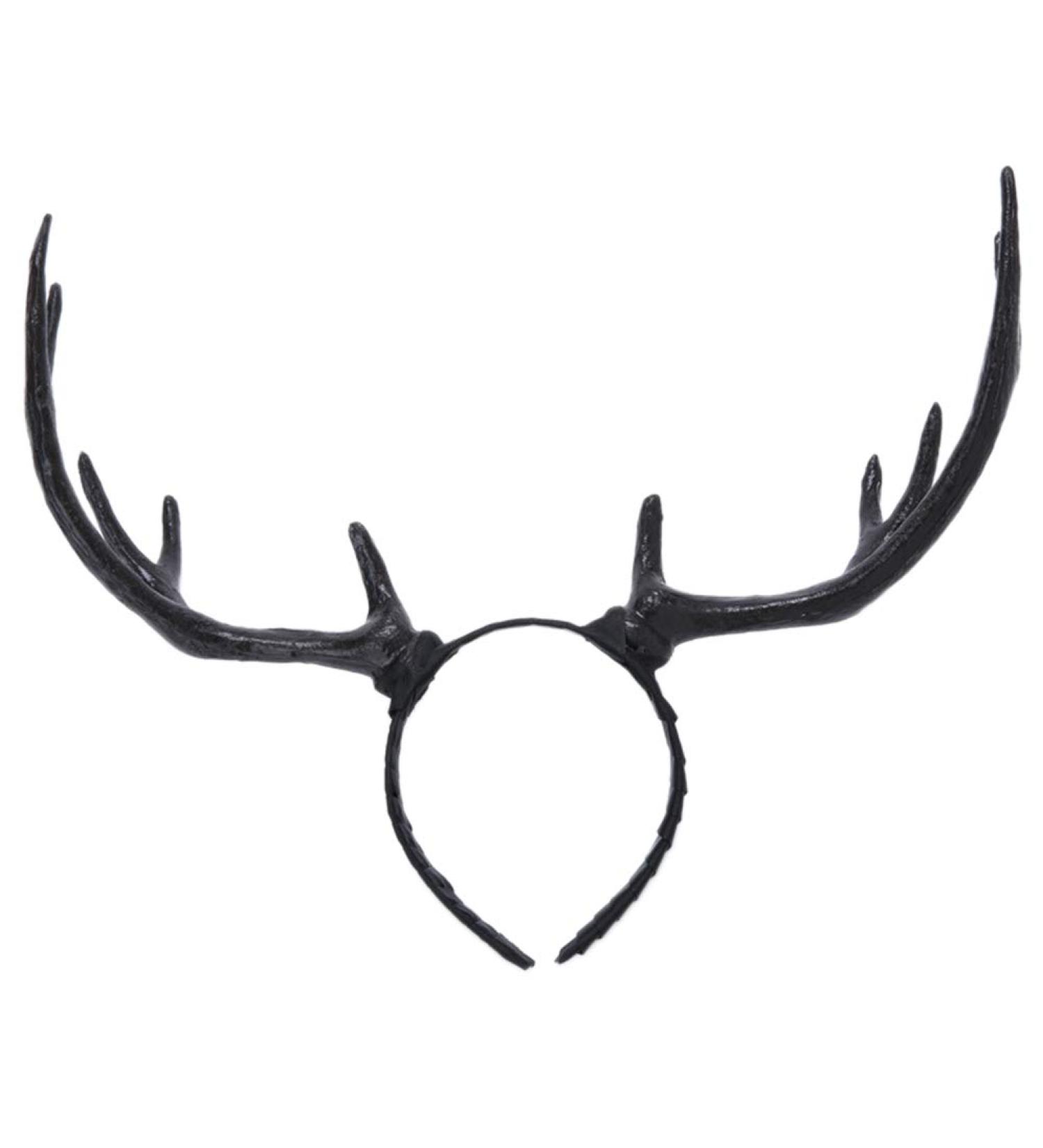 Frcolor Gothic Elk Antler Headband Hairband Christmas Head Boppers Hair Hoop for Women Adult Party Cosplay - Buy Online on GoSupps.com