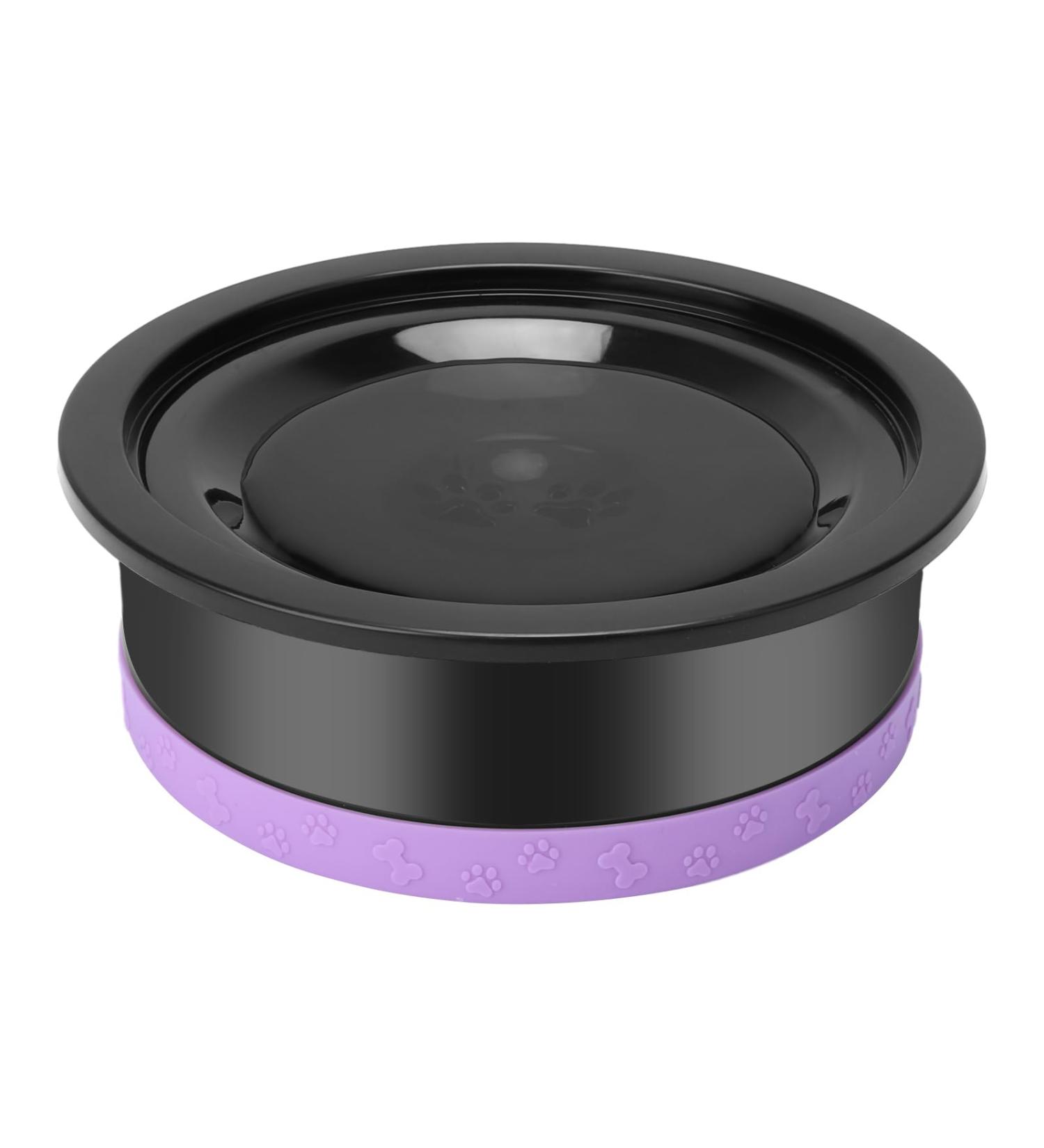 Fretonba 500ml Leak-Proof Travel Dog Water Dispenser - Portable Drinking Bowl for Cats & Dogs - Purple - Buy Online on GoSupps.com
