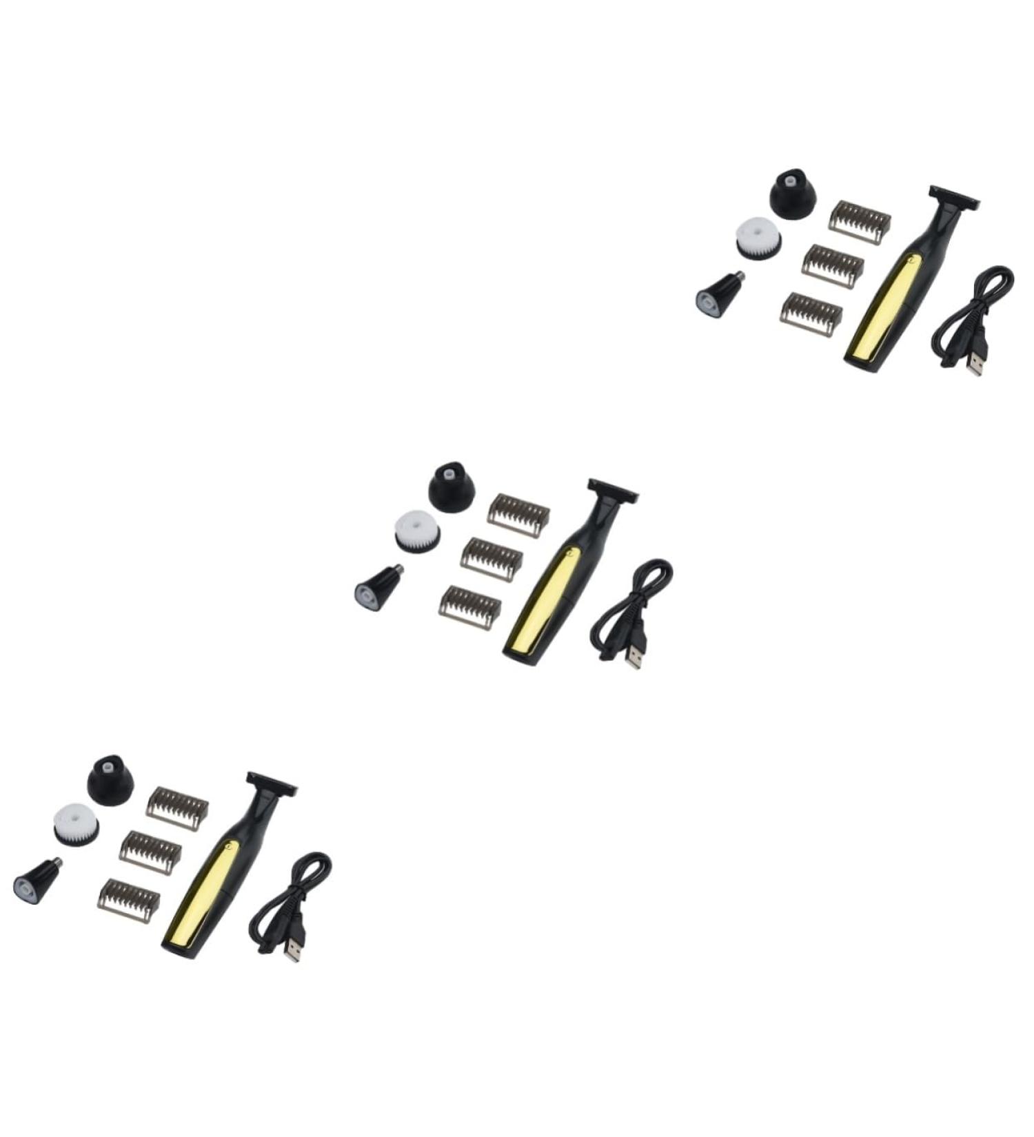 Angoily 3-in-1 Electric Nasal Hair Trimmer Set for Men & Dogs - Professional Comfortable and Durable Steel Shaver - Buy Online on GoSupps.com