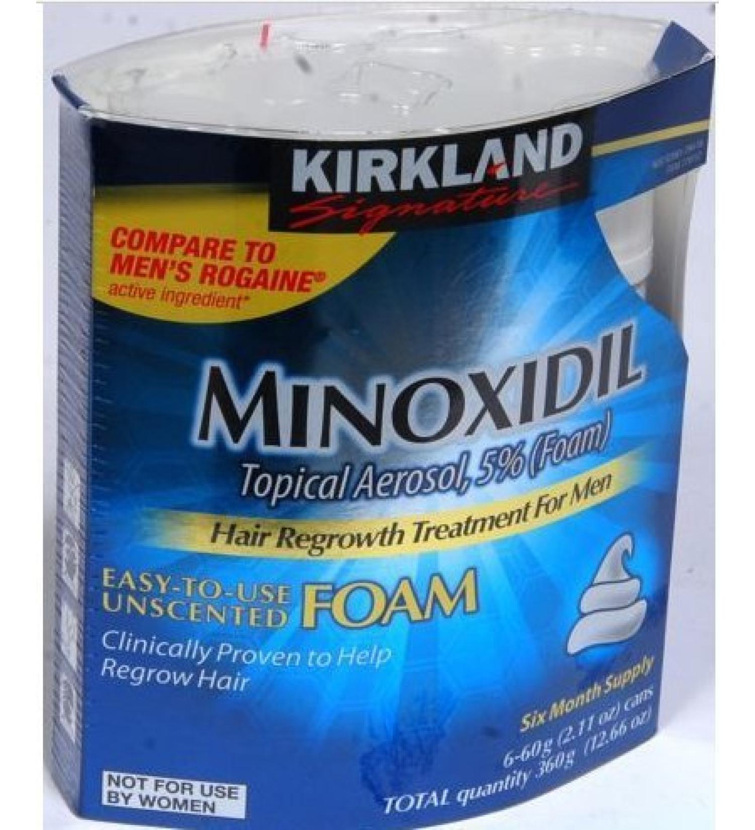 Kirkland Foam Minoxidil 5% Mens Hair Loss Regrowth Generic