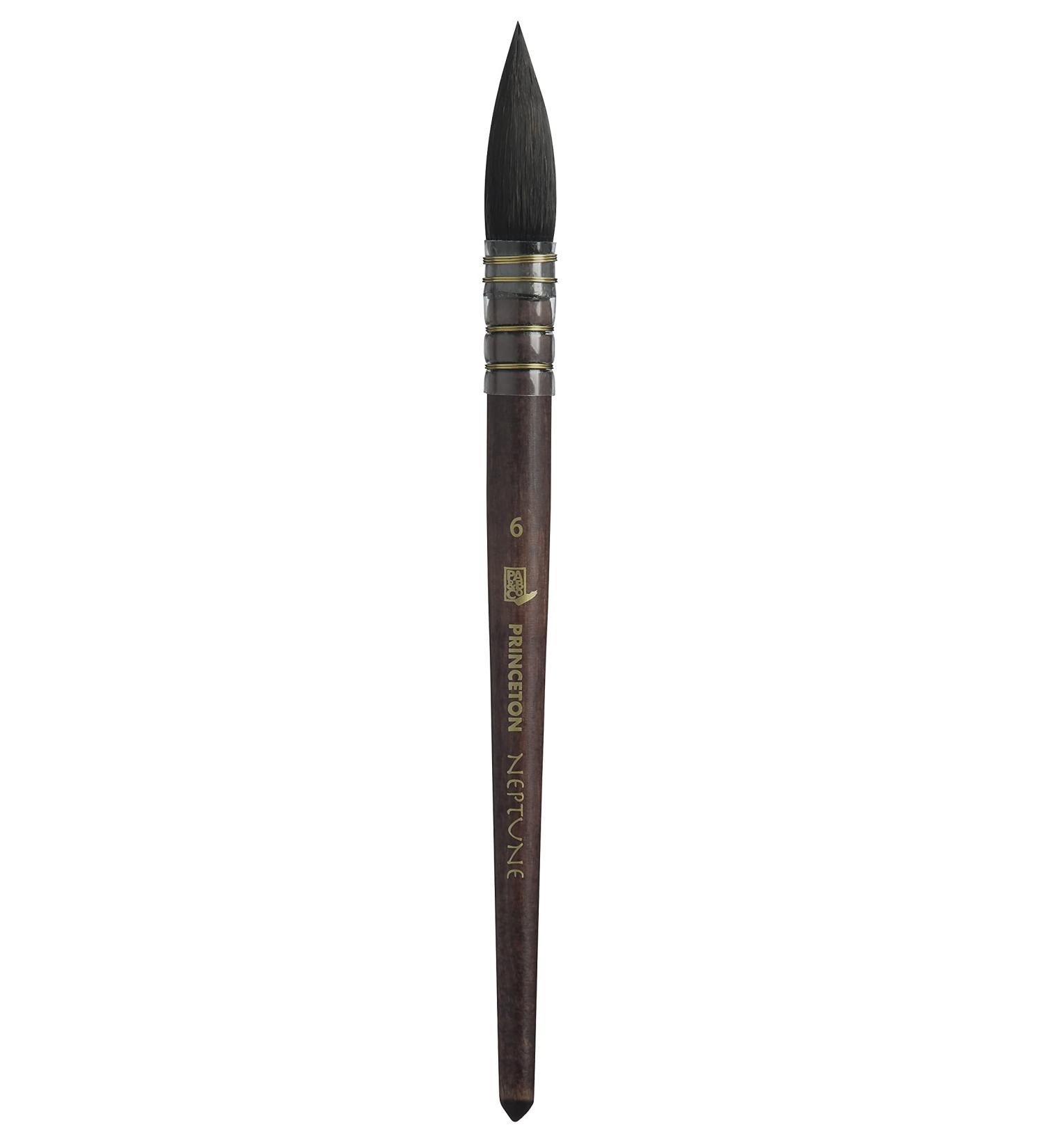 Princeton Artist Brush Neptune Series 4750 Quill Watercolor Brush - Size 6 - Buy Online on GoSupps.com