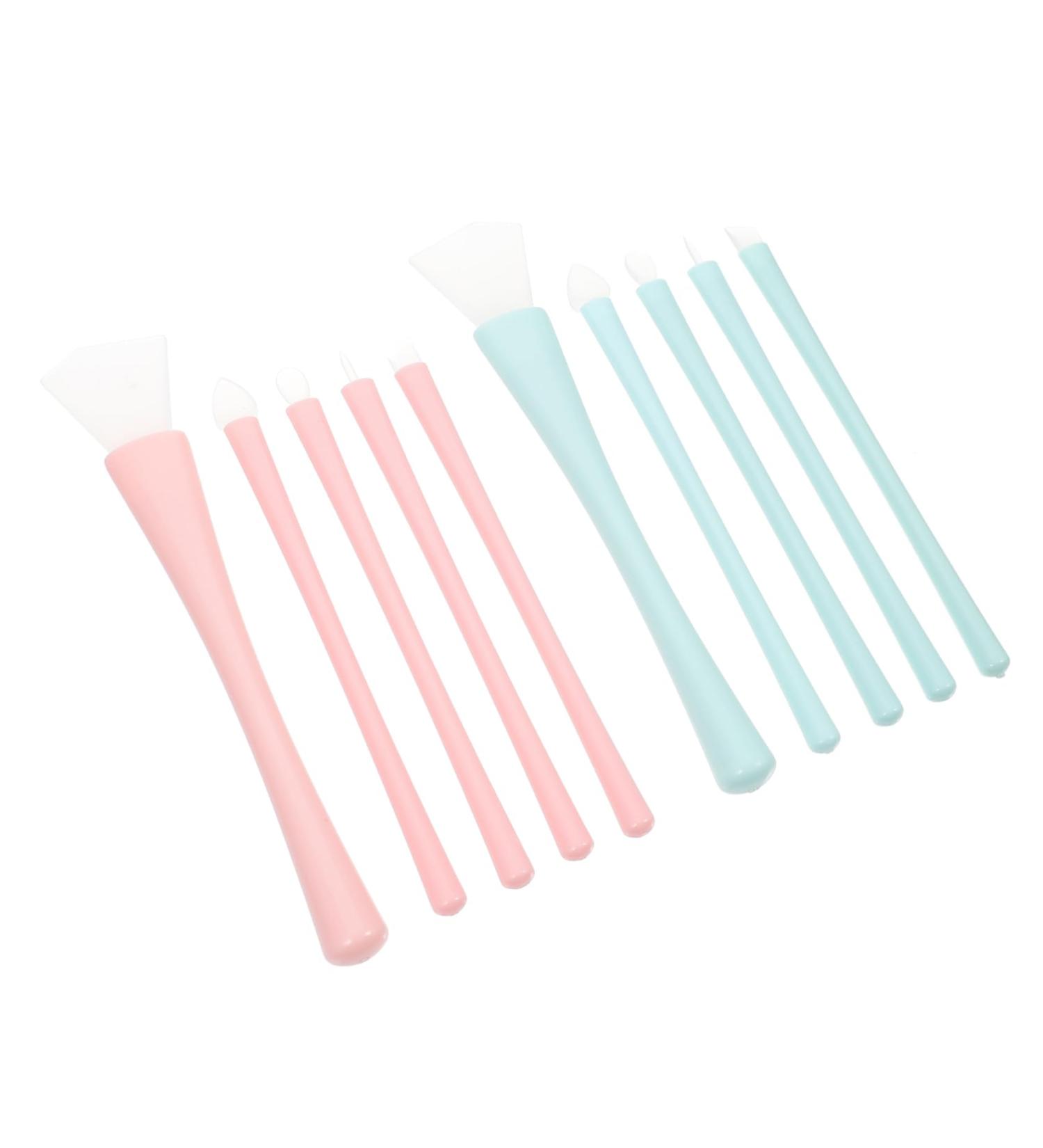NOLITOY Silicone Makeup Brush Set - 2 Sets Lip Applicators & Eyeliner Brushes for Flawless Lip Makeup Lip Gloss and Face Masks - International Shipping Available - Buy Online on GoSupps.com