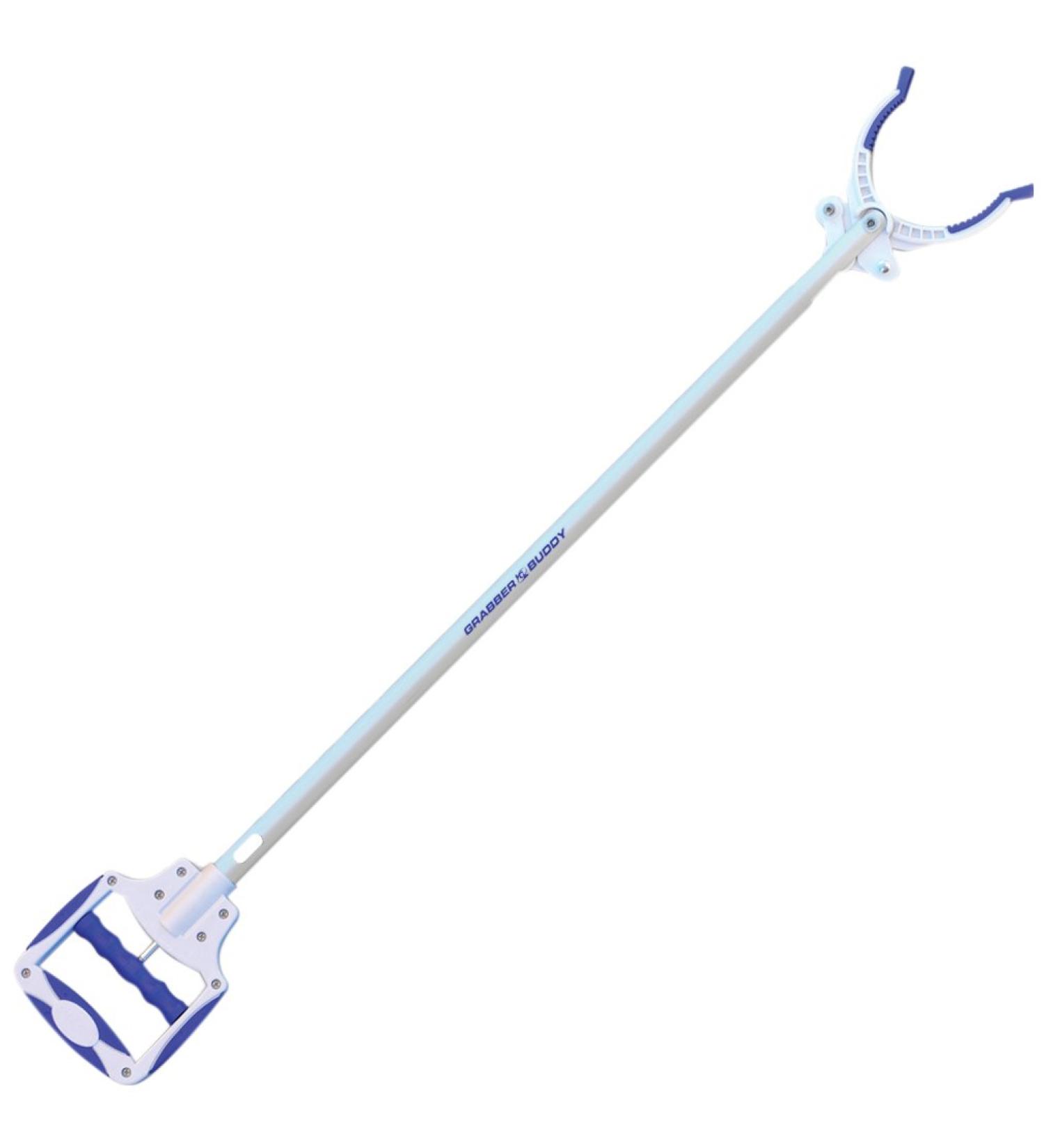 Grabber Buddy Innovative Reacher Tool with  White  Blue  Aluminum  48 Inch - Buy Online on GoSupps.com