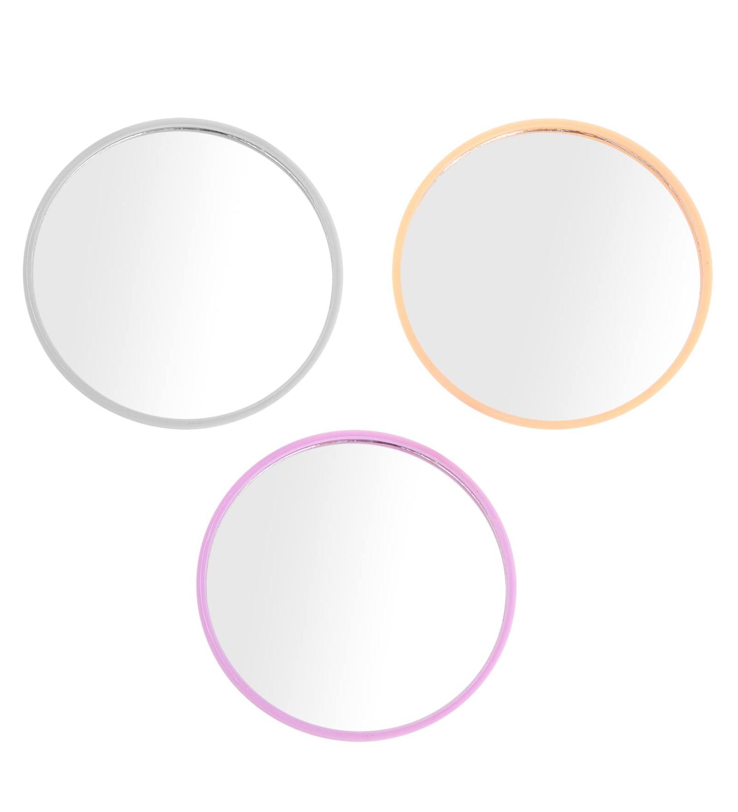 Frcolor 24 Pieces Mini Pocket Mirrors - Compact Round Makeup Mirrors in Random Colors & Patterns for On-the-Go Beauty - Buy Online on GoSupps.com