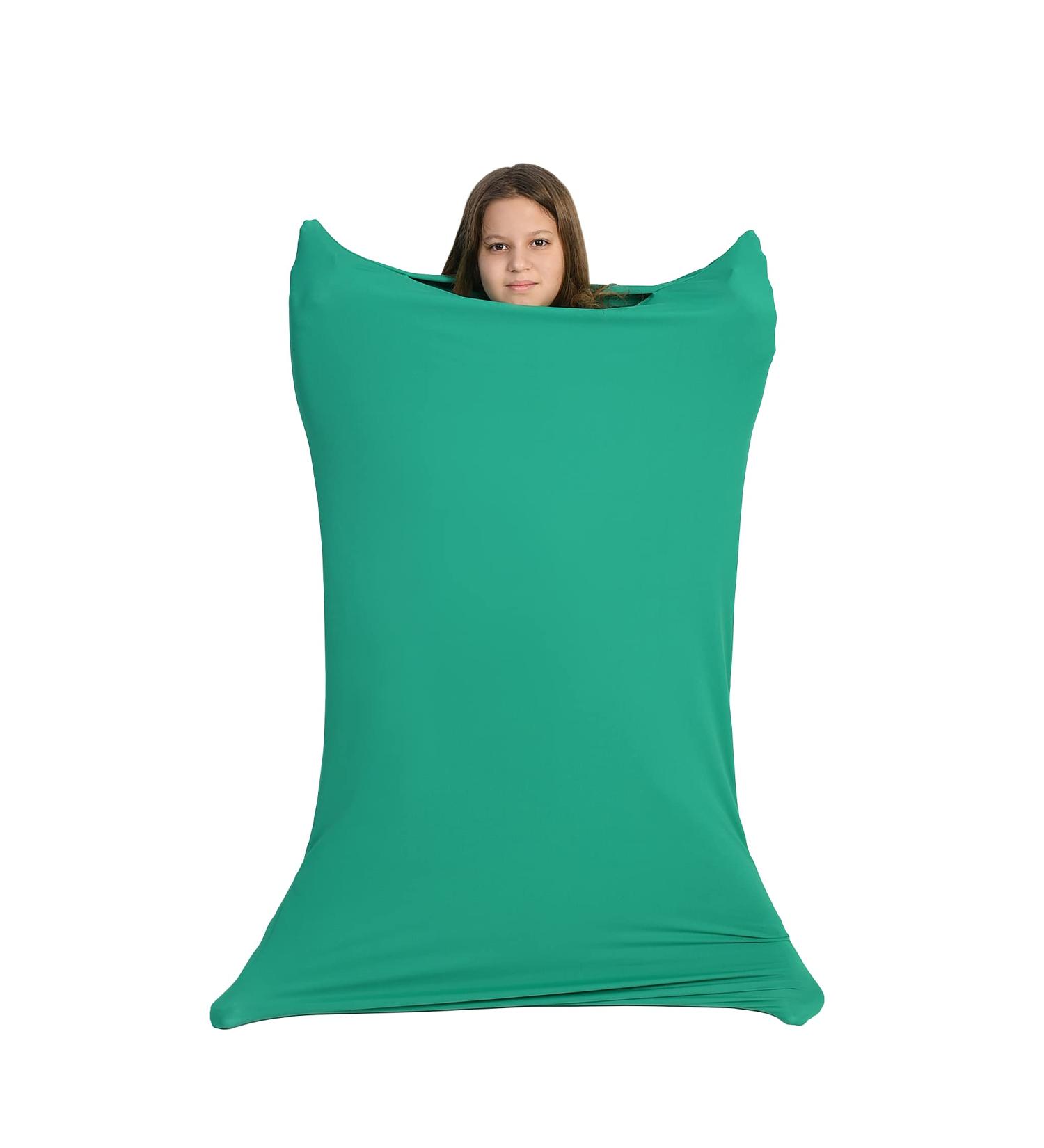 Sensory Owl Full Body Sock - Deep Pressure Stimulation Toy for ADHD, Autism & Anxiety Relief - Small Green Size - Super Soft Lycra Wrap - Sensory Exercise Therapy - Buy Online on GoSupps.com