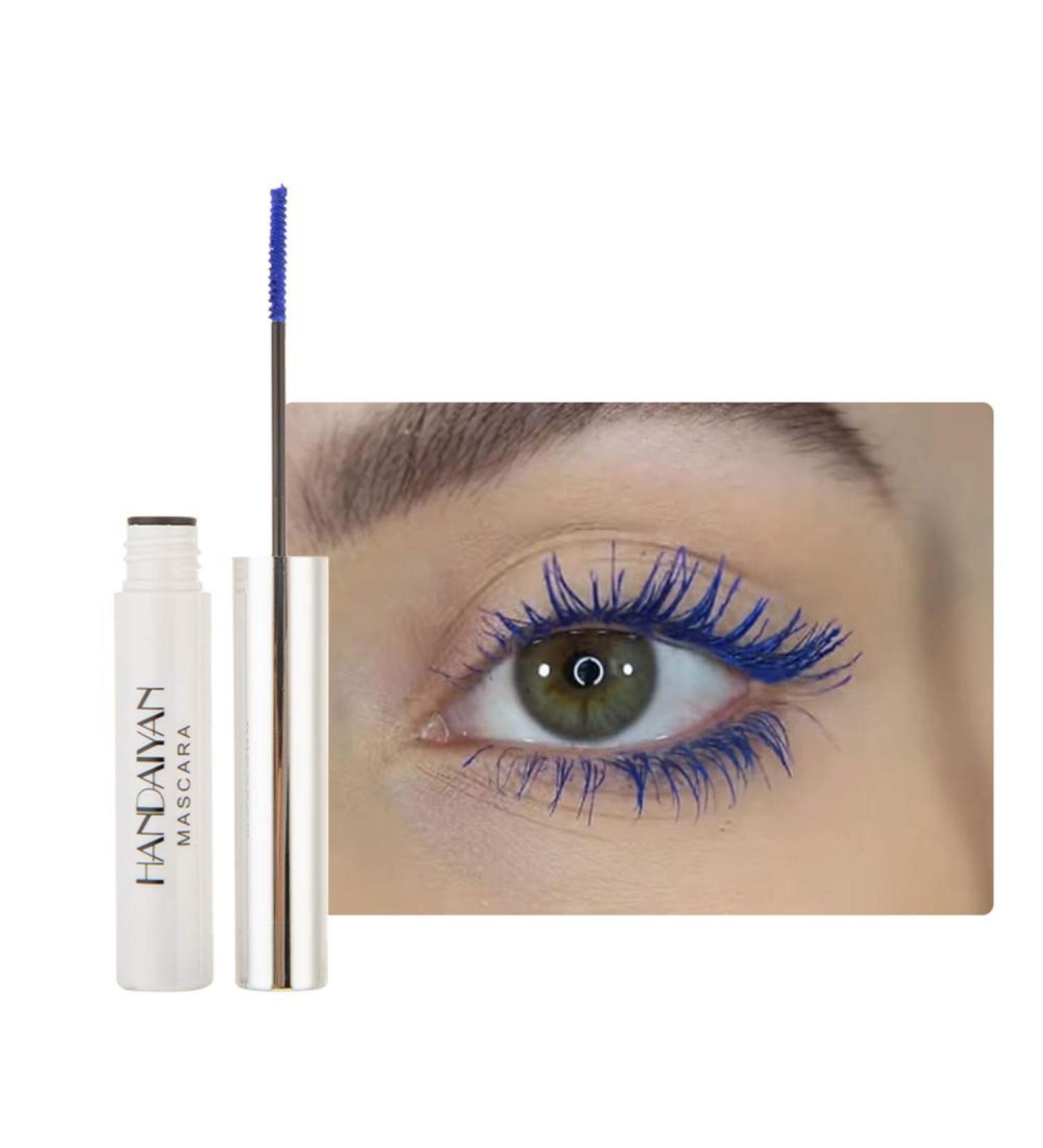 Buy Allbestaye Colorful Waterproof Mascara Fine Brush Long-lasting Green Black & White Eyelashes - Buy Online on GoSupps.com