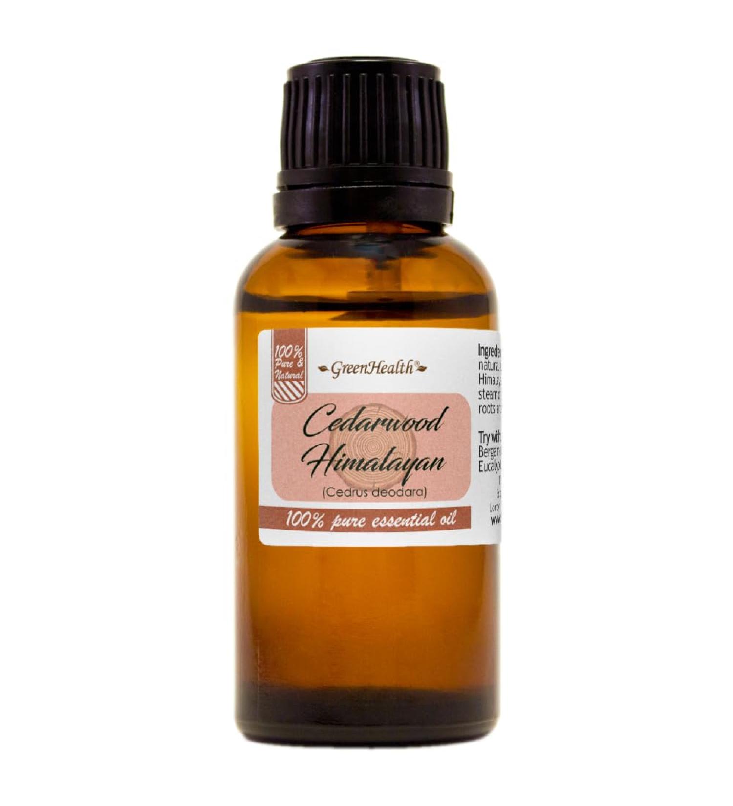 Cedarwood Himalayan Essential Oil - 1 fl oz - 100% Pure Essential Oil - GreenHealth - Buy Online on GoSupps.com