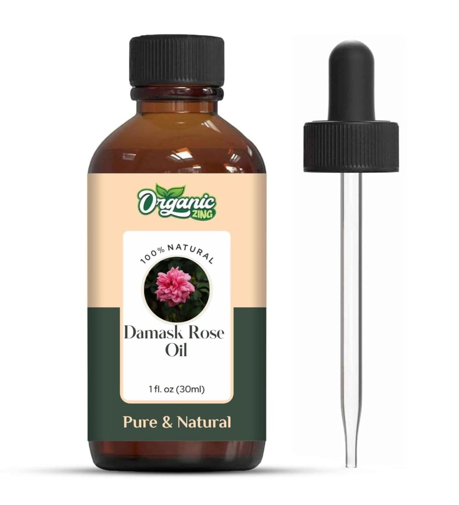 Buy Pure Damask Rose Oil 30ml | Natural Essential Oil for Skincare Hair Care & Aromatherapy - International Shipping - Buy Online on GoSupps.com