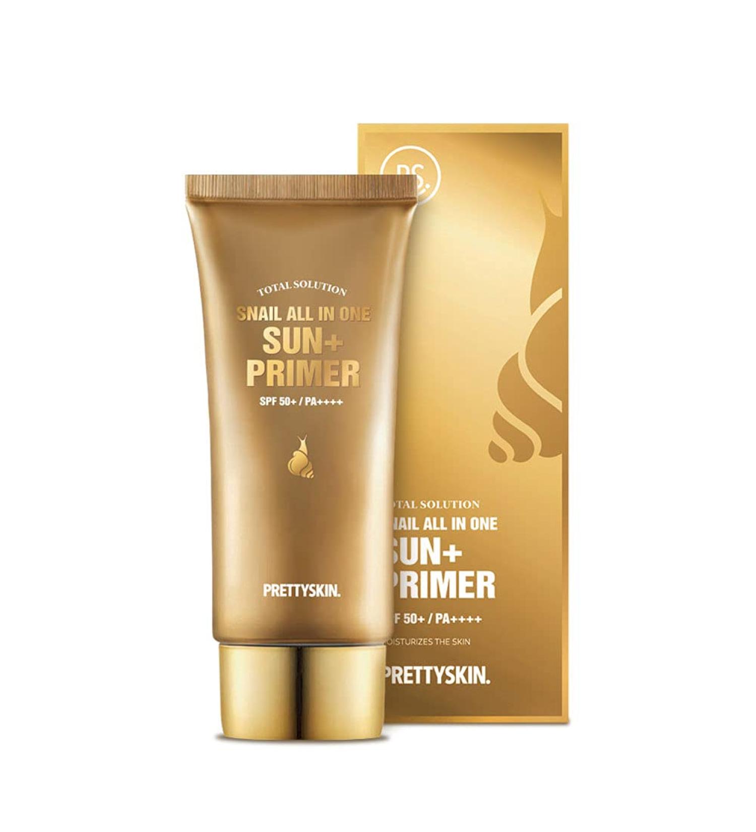 PRETTYSKIN Snail All in One Sun+ Primer SPF50+ PA++++ 70g - Korean Facial Sunscreen - Buy Online on GoSupps.com