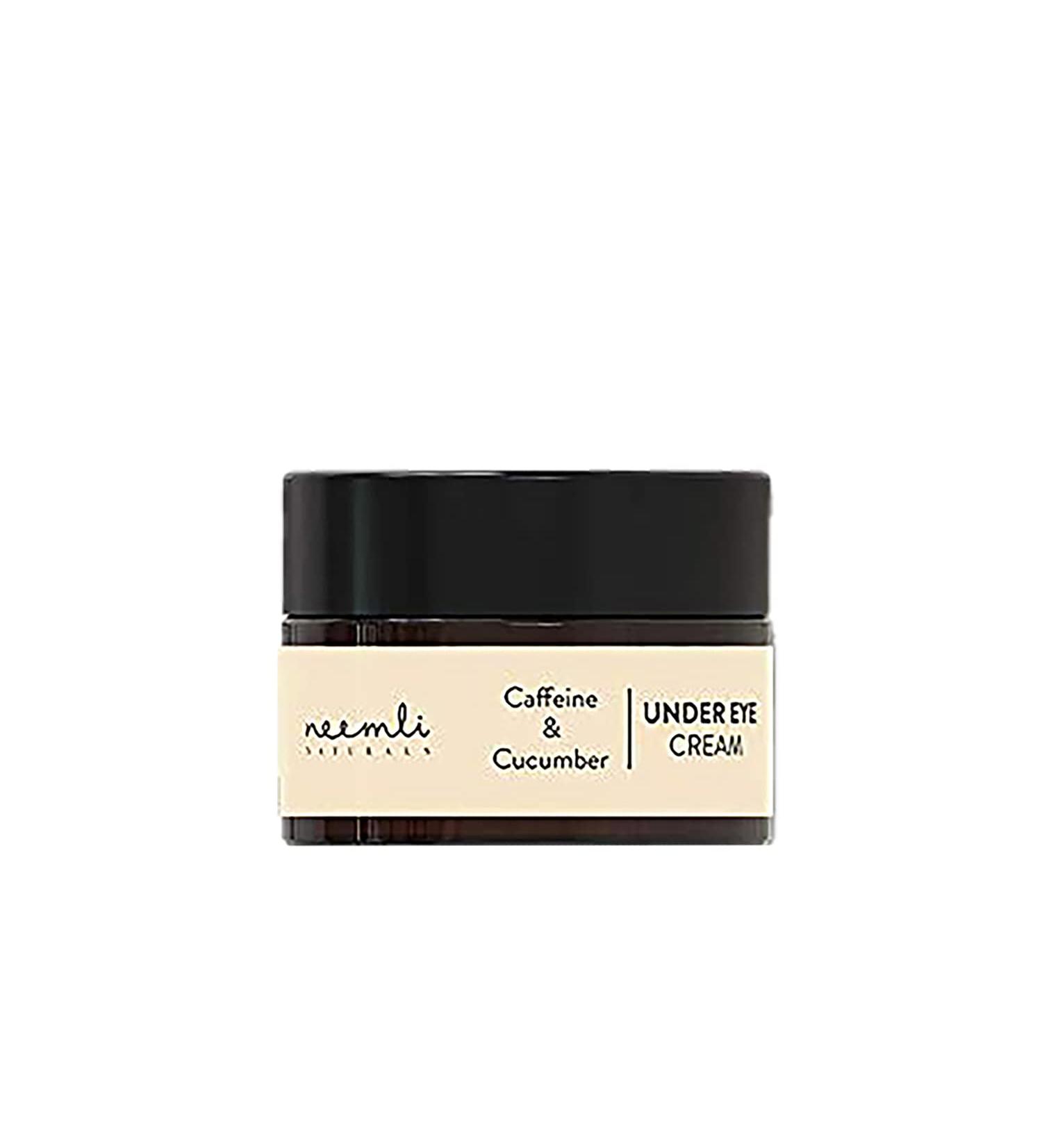 Neemli Naturals Caffeine & Cucumber Under Eye Cream - Reduce Dark Circles & Hydrate Skin for All Skin Types - 15ml (Pack of 1) - Buy Online on GoSupps.com
