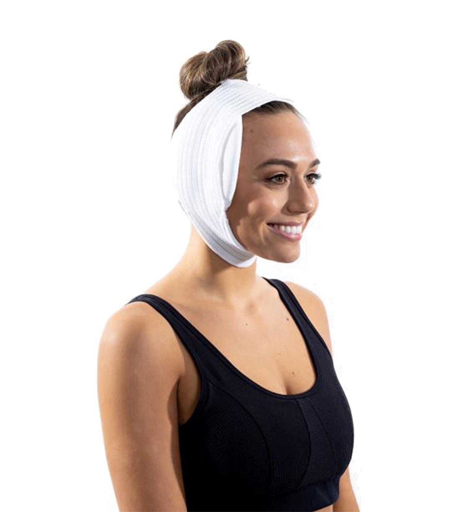 Face Wrap & Ear Surgery Pillow | Chin Compression Garment for Facial Surgery - Face Lift Kit | Otoplasty & TMJ Recovery (S18) - Buy Online on GoSupps.com