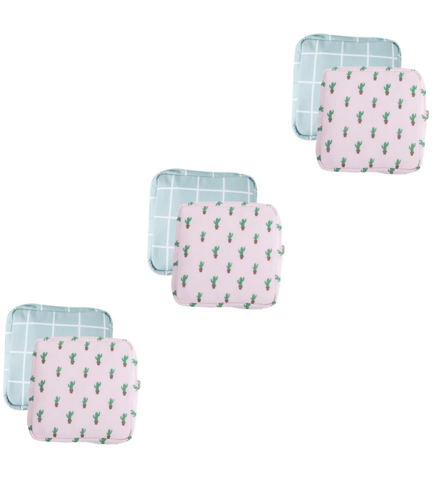 Buy Gleavi 6 STK Women's Bandage & Period Tampon Storage Bags | Stylish Polyester Cotton Wallet for Menstrual Care - Buy Online on GoSupps.com