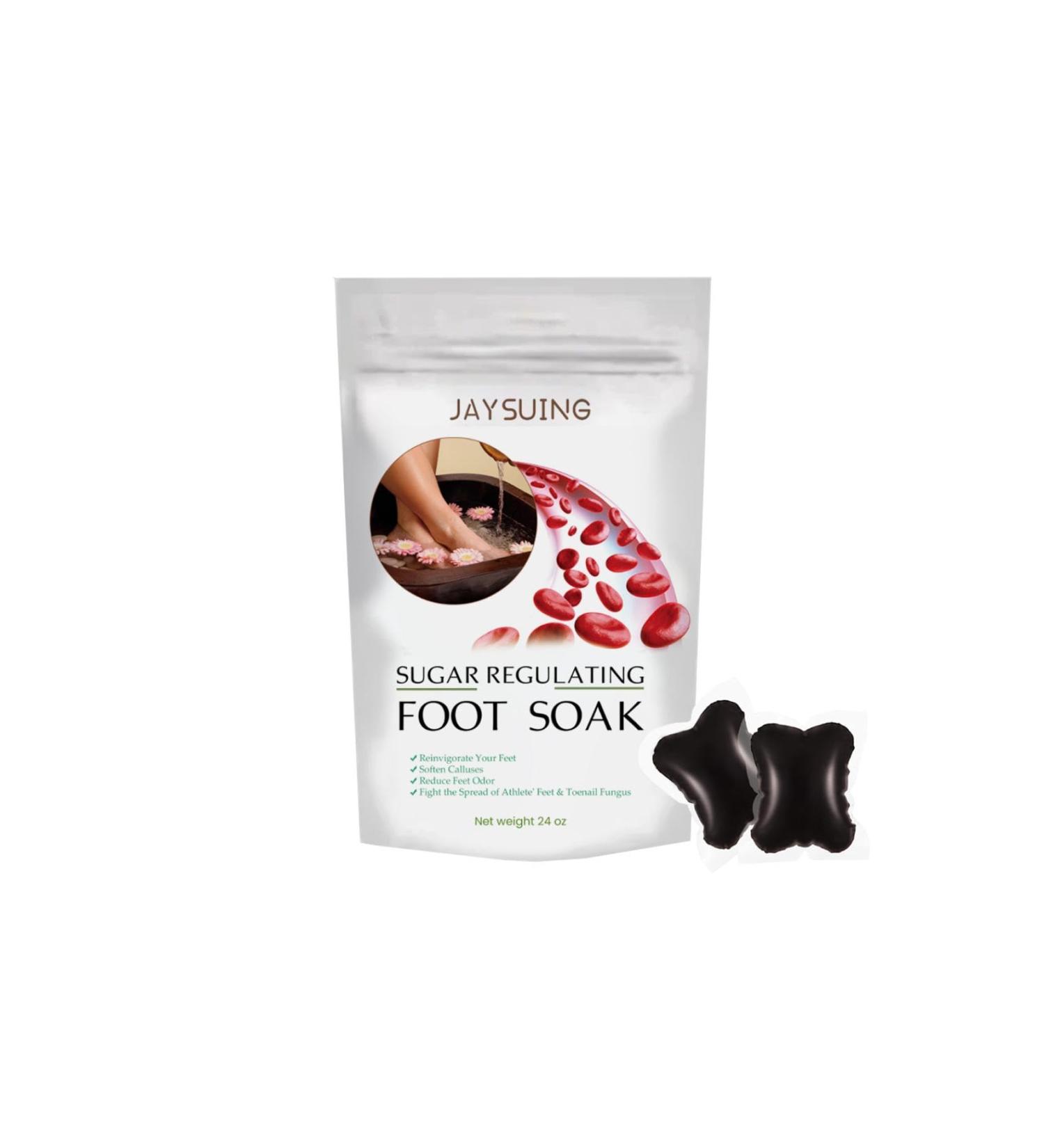Oveallgo Sugar Regulating Foot Soak Herbal Detox Cleansing Foot Soak Beads Herbal Detox & Shaping Cleansing Foot Soak Beads Sugar Control Therapeutic Foot Soak (White) - Buy Online on GoSupps.com