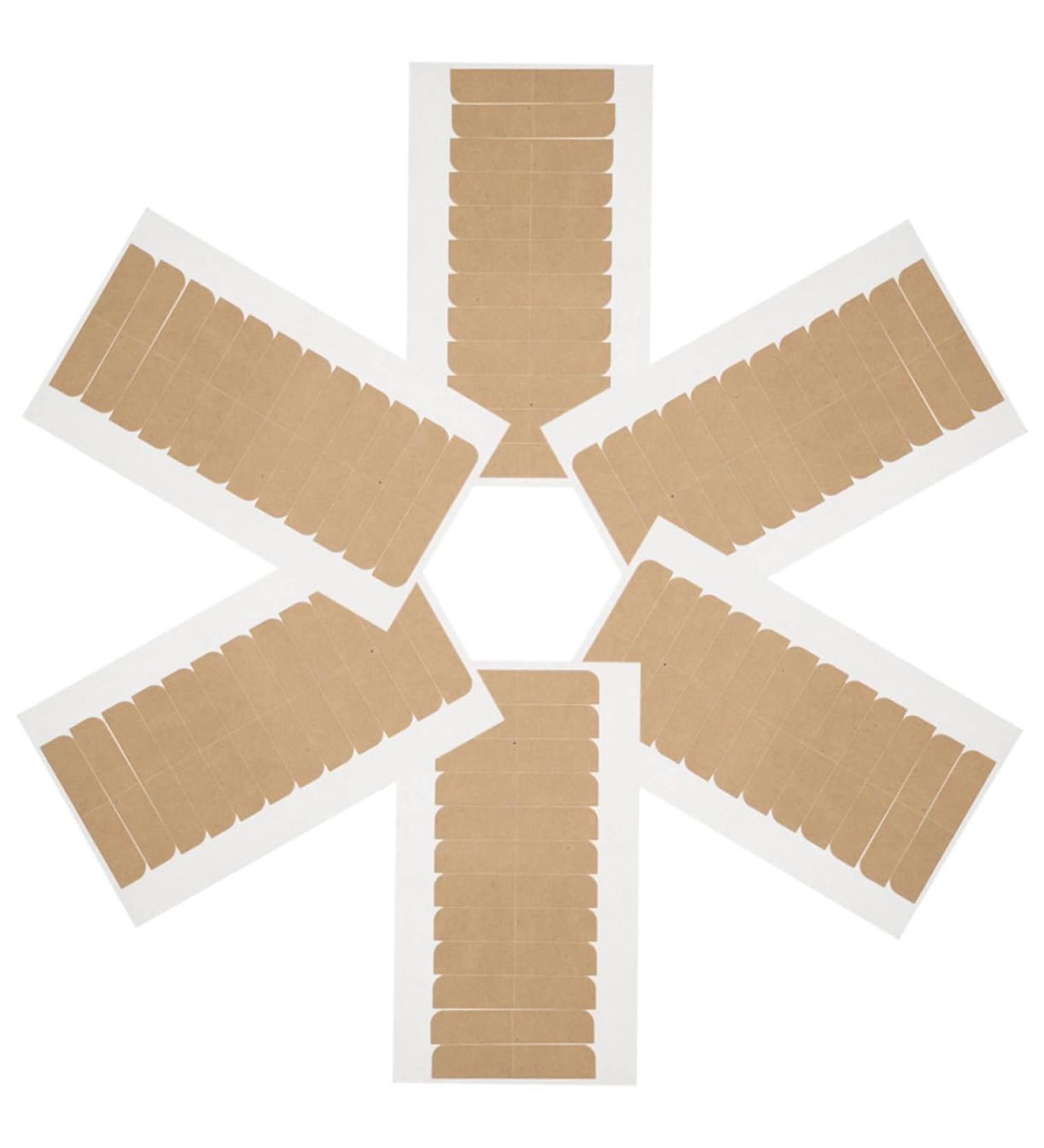 Housoutil 6 Sheets Double-sided Tape Wigs Tapes Replacement Scalp Tape Lace Front Wig Tape Hair Extension Tape Hair Extensions Tapes Tape for Wigs Adhesive Double Sided Suite - Buy Online on GoSupps.com