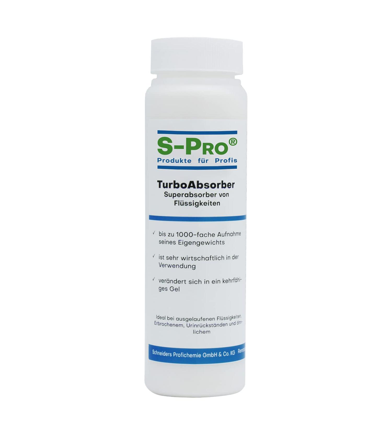 Pro Turbo Absorber 500ML - Multi-Purpose Odor & Liquid Absorber Powder - Binds Urine Blood Feces & Vomit - Superabsorber Granulate for Effective Odor Control - Buy Online on GoSupps.com