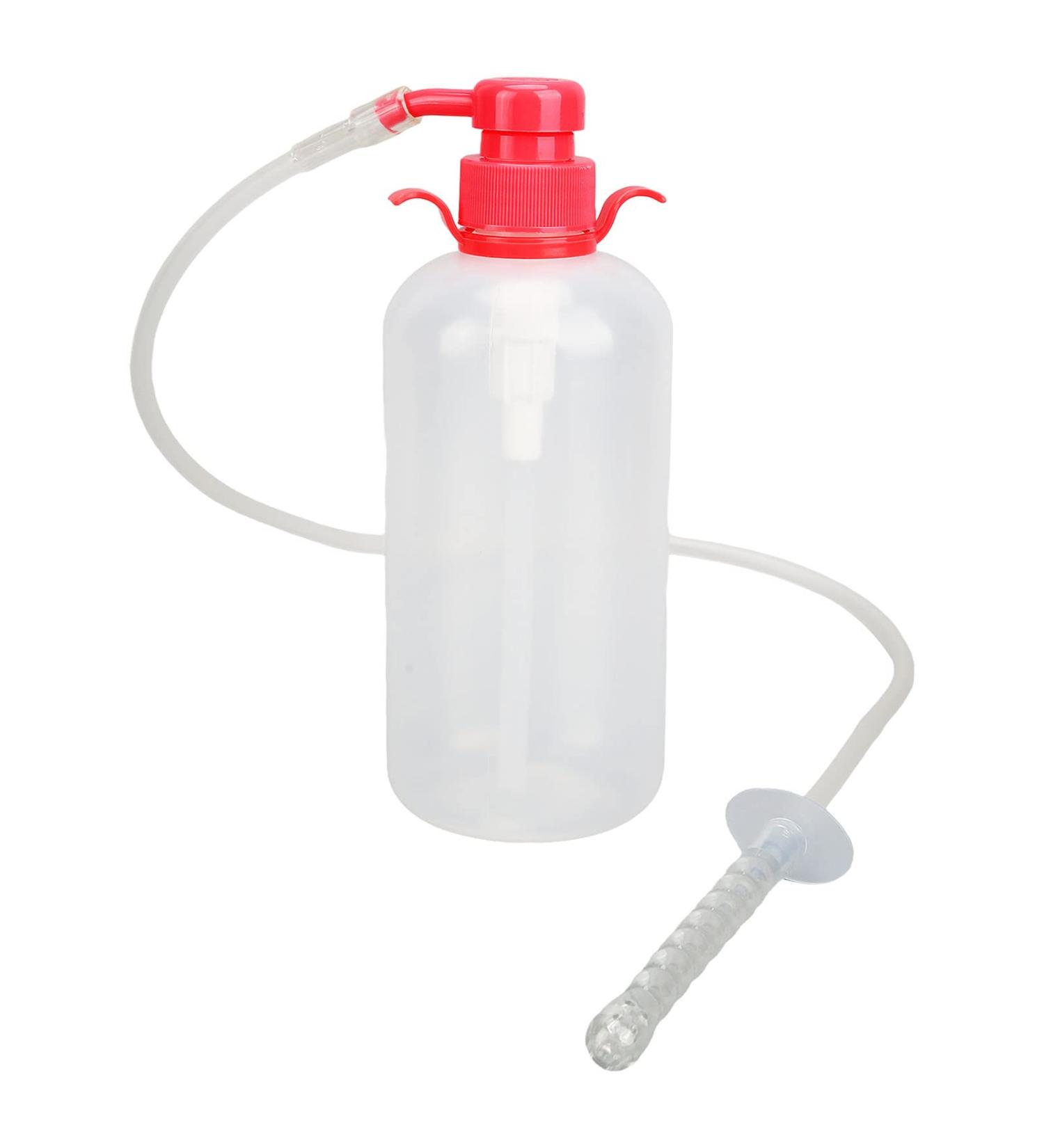 Vaginal Douche 600ml - 3 Nozzles 9 Holes Easy to Use with Removable Silicone Design - International Shipping Available - Buy Online on GoSupps.com
