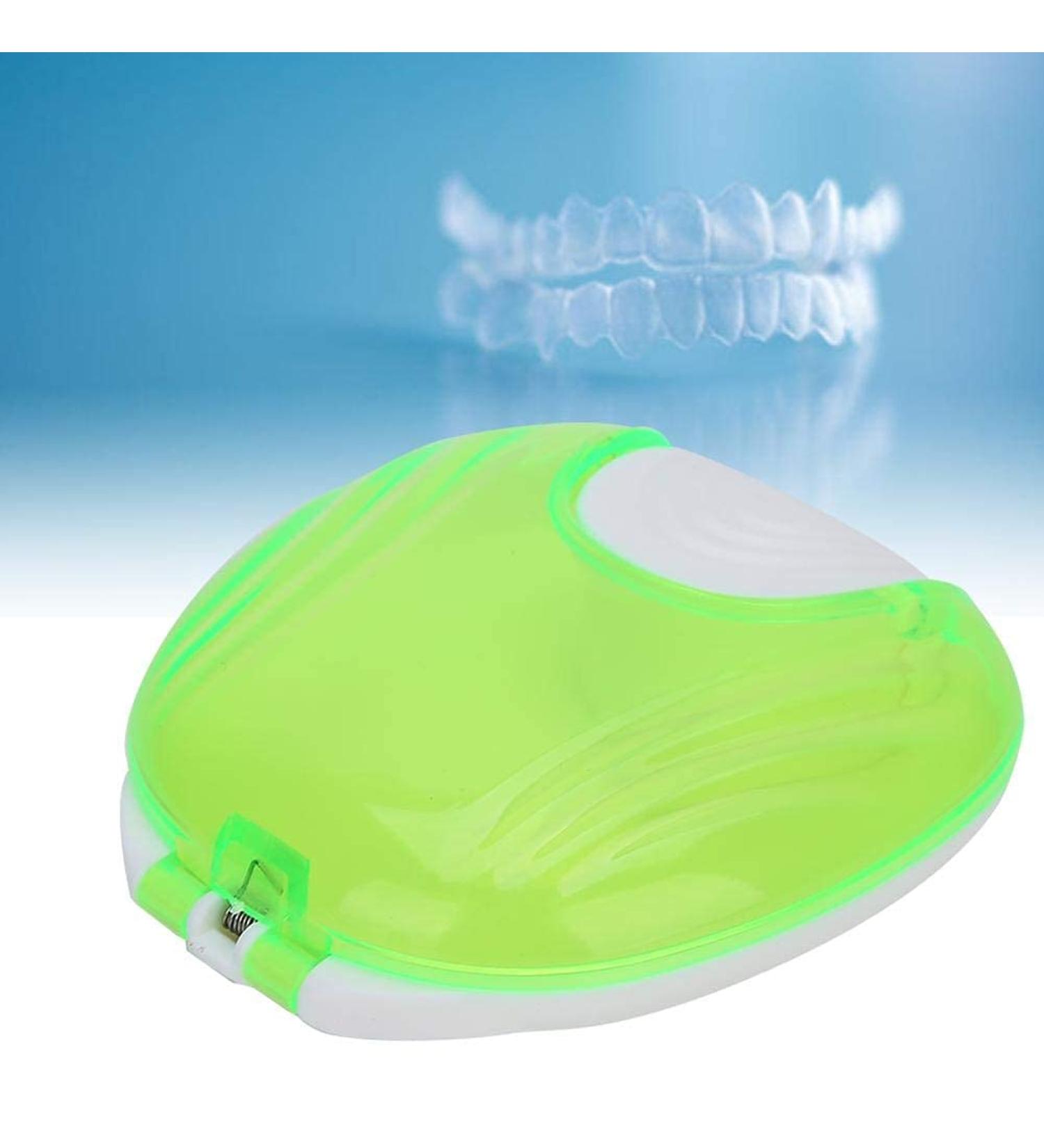 Large Waterproof Storage Box for Orthodontic Devices | Tooth Drop Box for Dentures & Mouth Protection - Portable Hygiene Solution (Green) - Buy Online on GoSupps.com