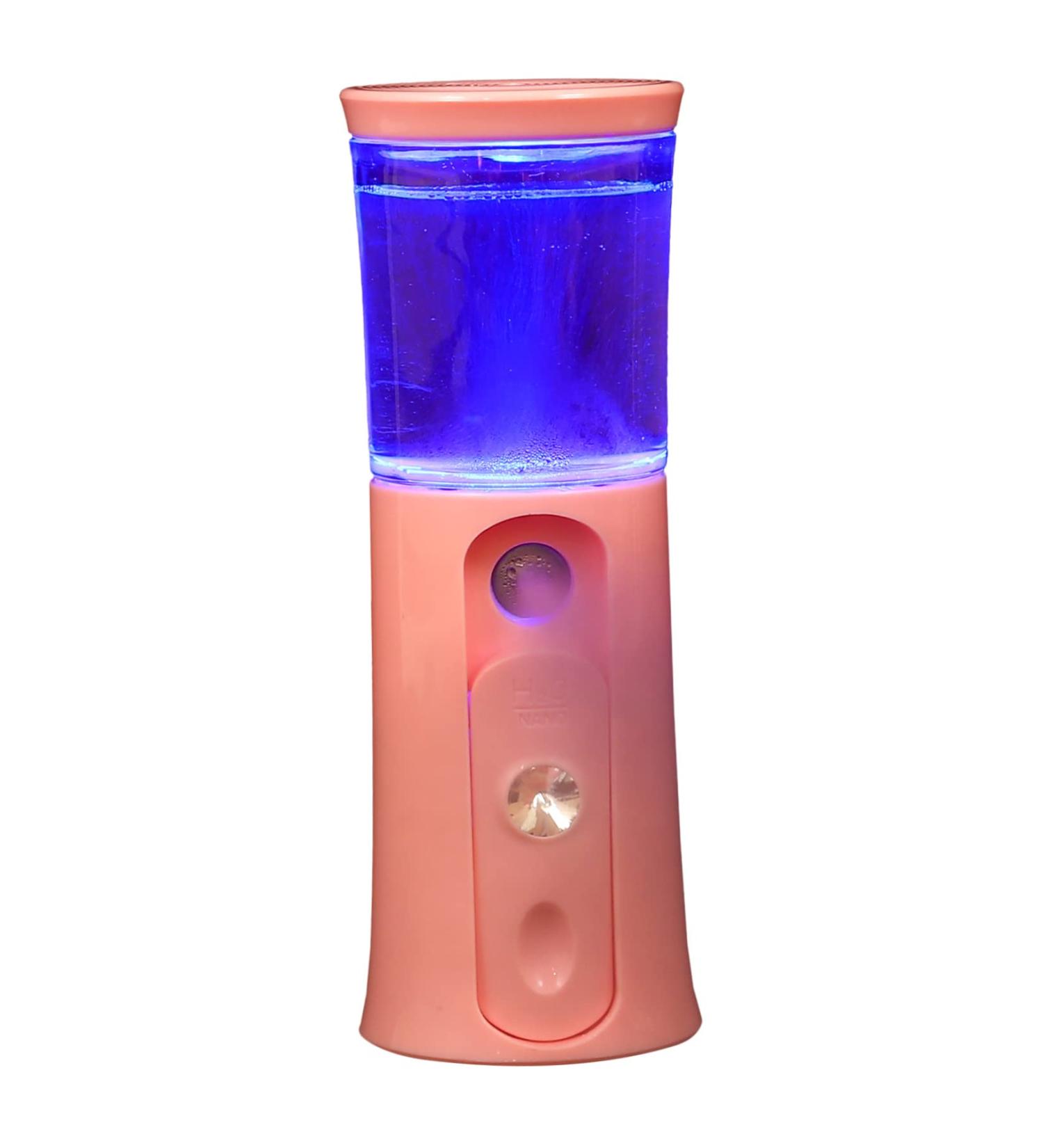 WOONEKY 1 Set Hydrating Instrument Portable Facial Mini Facial Mister Face Steamer Handy Sprayer Pink Abs 12X4.5X4.3cm - Buy Online on GoSupps.com