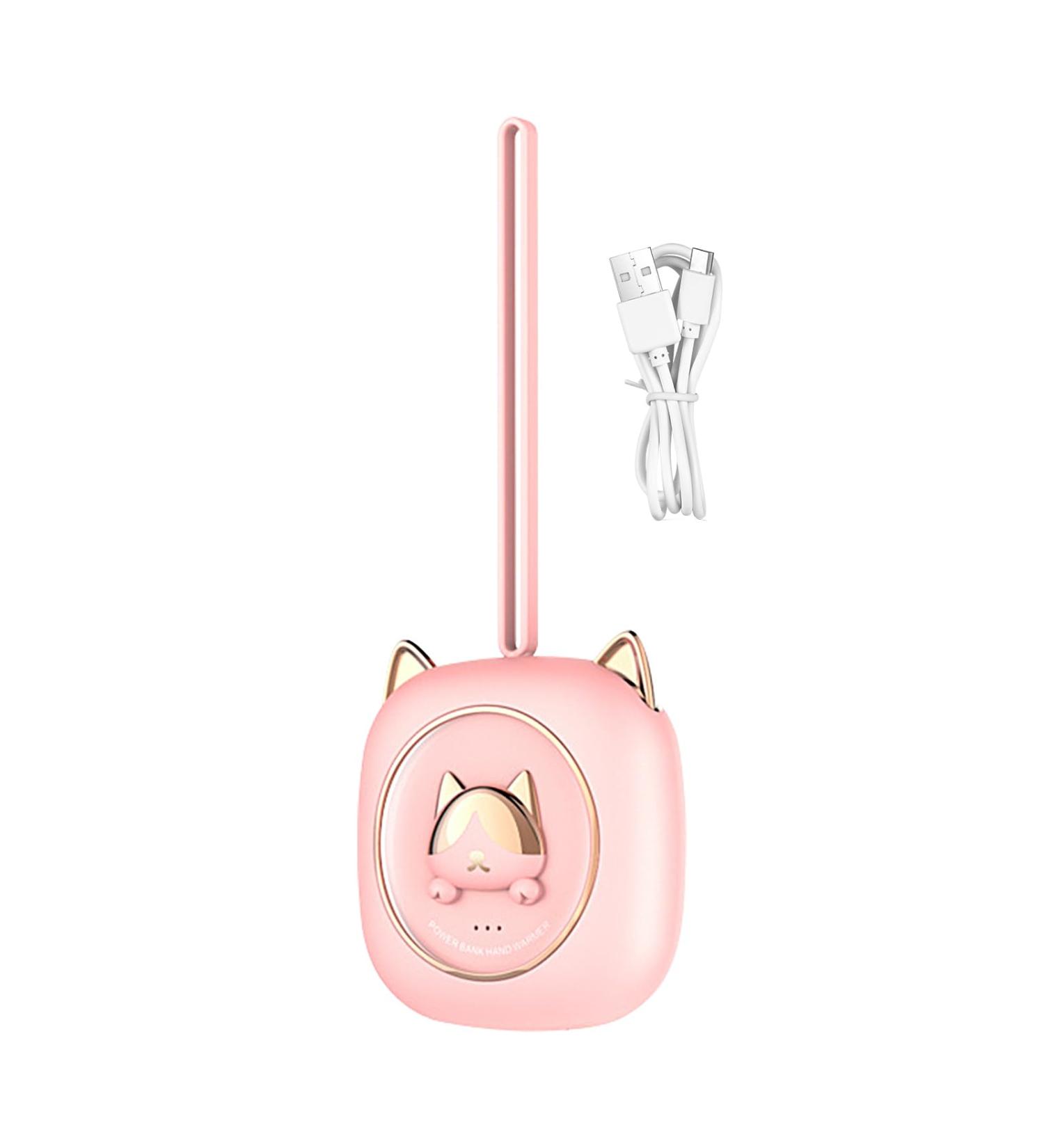 Rechargeable Hand Warmer USB Fast Charging Hand Warmer with Cat Shape Hands Care Products for Riding Working Traveling Camping Skiing Fishing Pink Color - Buy Online on GoSupps.com