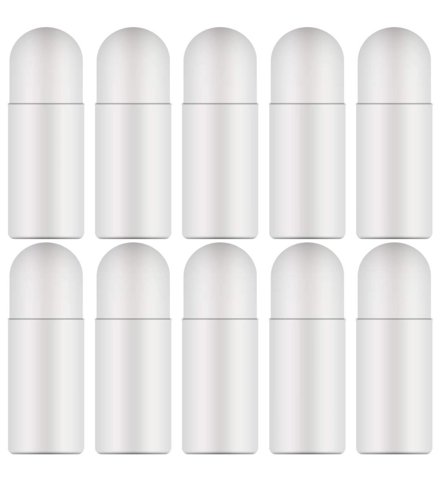 Enenes Plastic Roller Bottles 8Pcs Deodorant Bottles 50ML White Empty Refillable Roll On Bottles for DIY Antiperspirant Bottle Container Plastic Roller Bottles 8PCS - Buy Online on GoSupps.com
