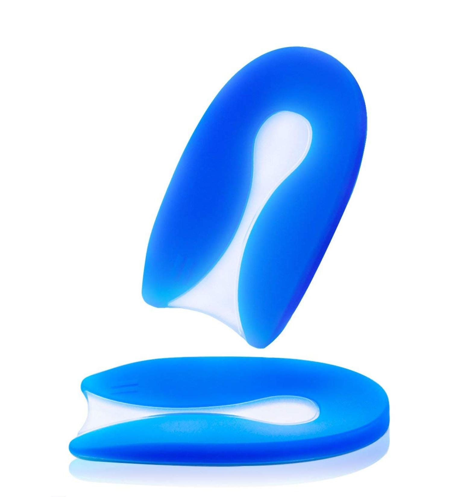 VIEEL U-Shaped Silicone Heel Cushion Inserts for Plantar Fasciitis Relief - Size L - Buy Online on GoSupps.com