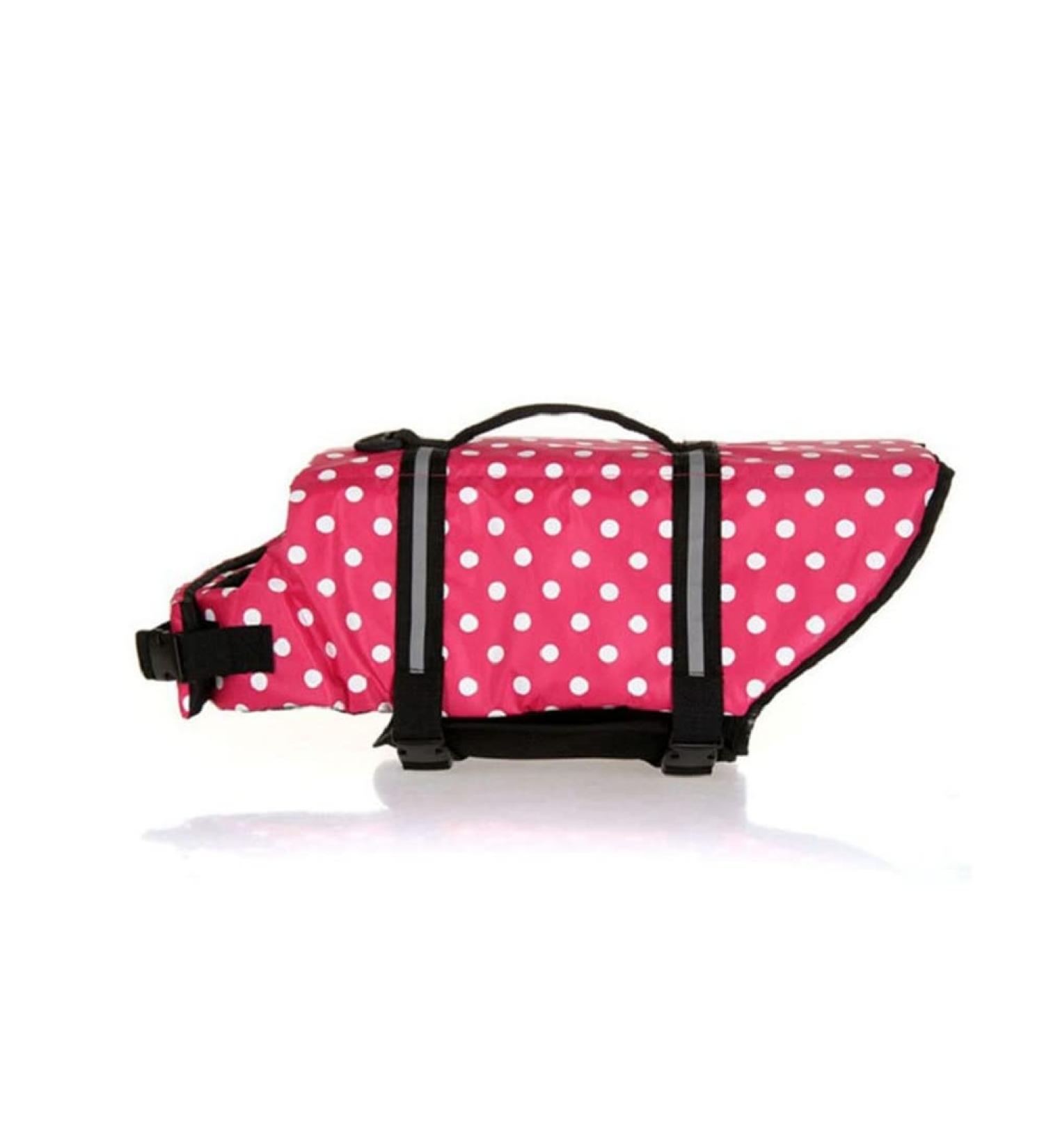 Buy Shtgoi Dog Chest Reflecting Rescue Vest - Safety Swim Suit for Dogs & Puppies | Ideal for Boating & Water Activities | Pink Dotted XXS - Buy Online on GoSupps.com