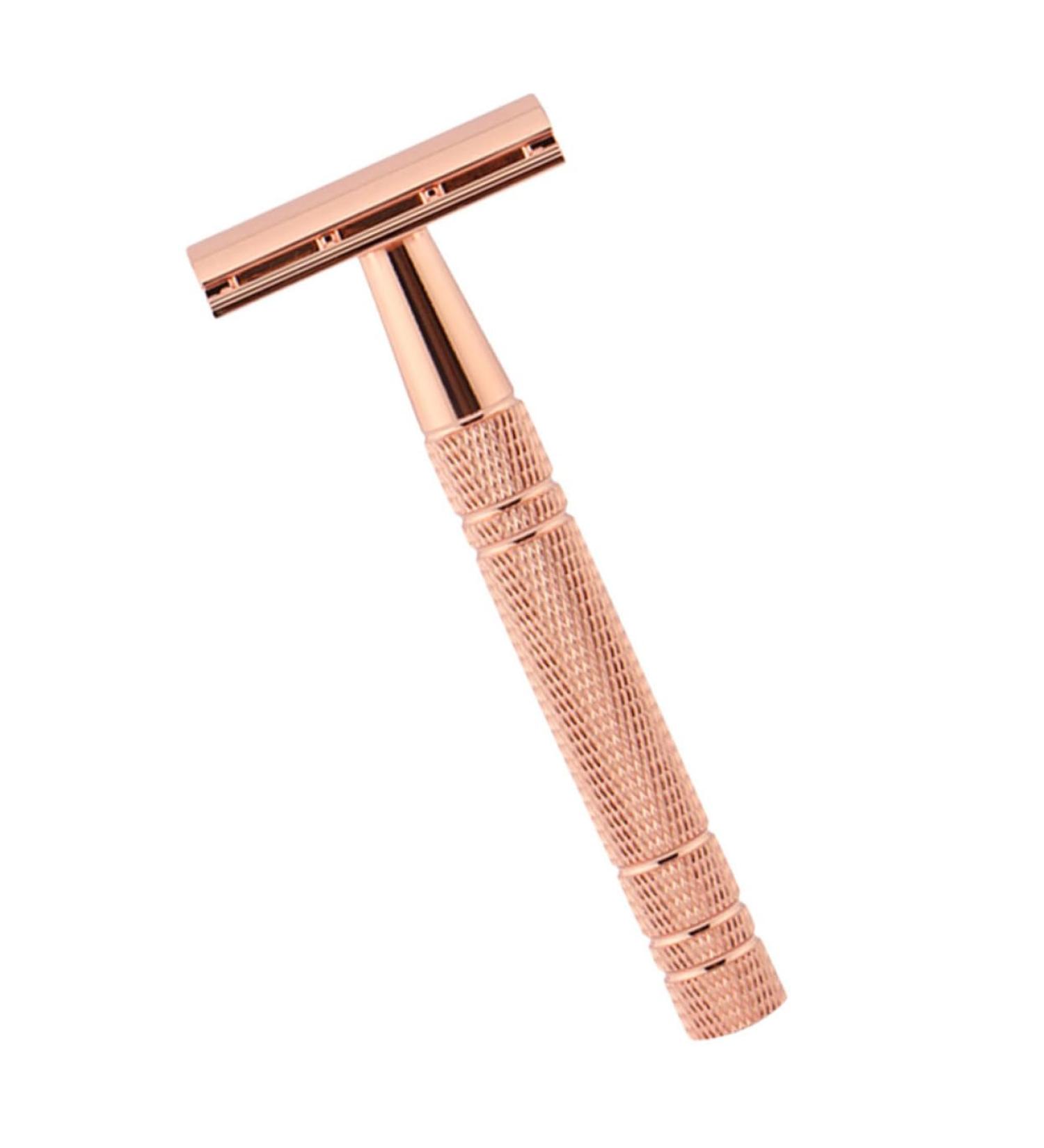 Buy Minkissy Double Edge Razor for Men & Women - Premium Aluminum Handle Ladies Face Shaver - Buy Online on GoSupps.com