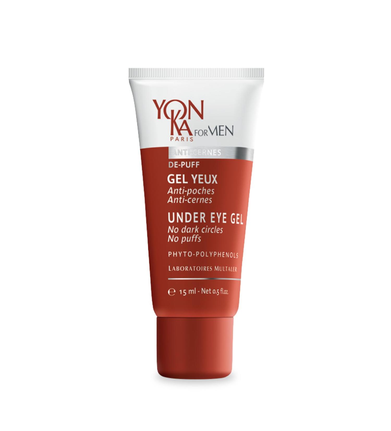 Yonka Men's Eye Gel for Puffiness & Dark Circles - Repairing Formula with Arnica & Natural Extracts - Soothes Fine Lines (15ml) - Fast International Shipping - Buy Online on GoSupps.com