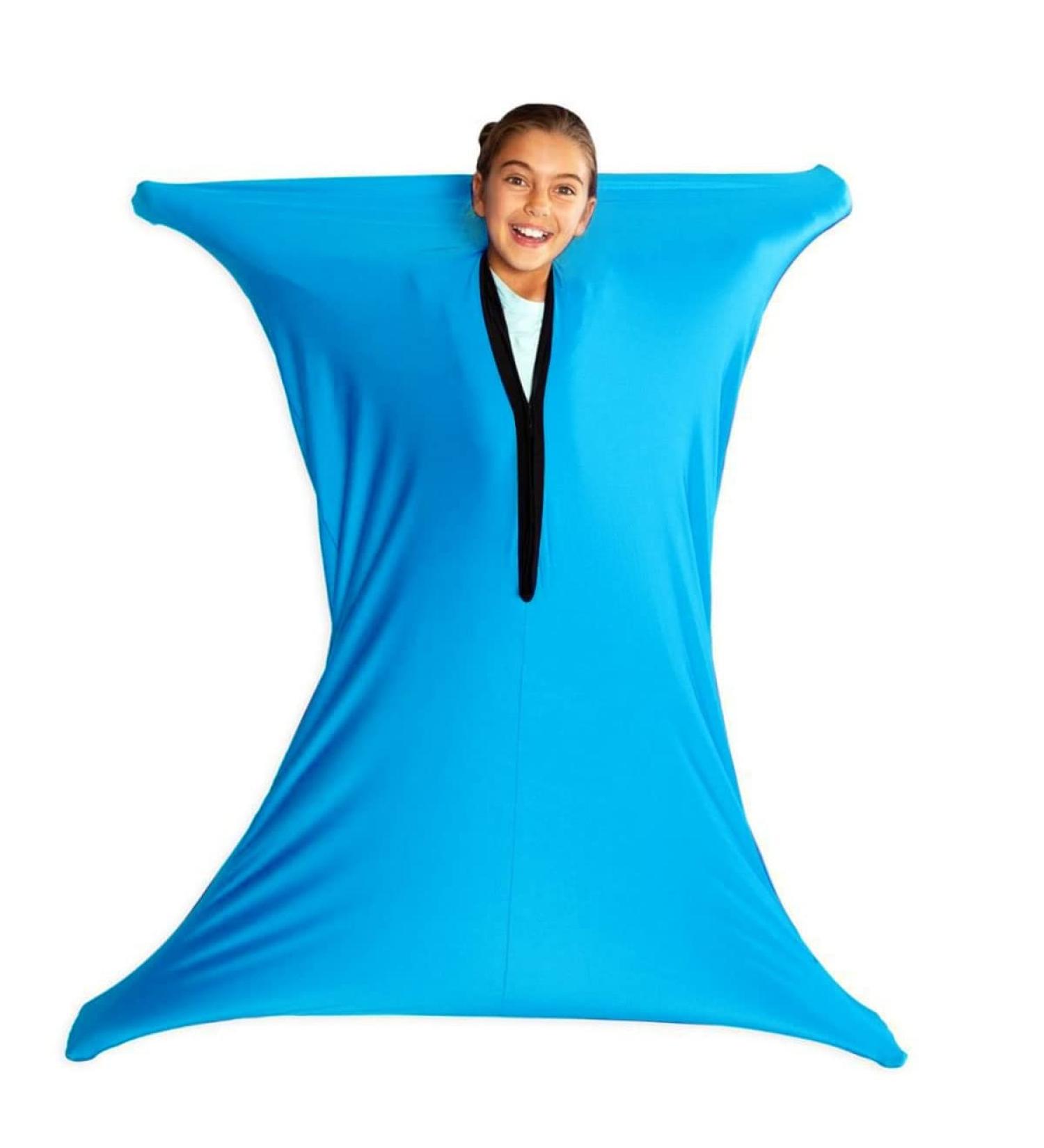 Body Sock Sensory Sox Deep Pressure Stimulation Suitable age 3-18 sensory durable seams asd child stretchy for Children and Adults with Sensory Proceessing Disorders or Autism ( Color : Sky blue Siz L/Large-71*142cm Sky Blue - Buy Online on GoSupps.com