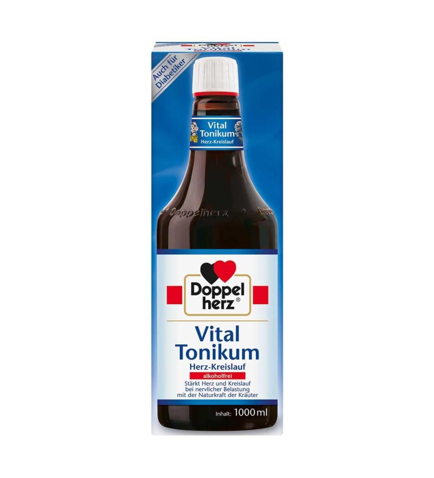 DOPPELHERZ Vital Tonic for Cardiovascular Health - 1000 ml | Boost Your Heart Health - Shop Internationally - Buy Online on GoSupps.com