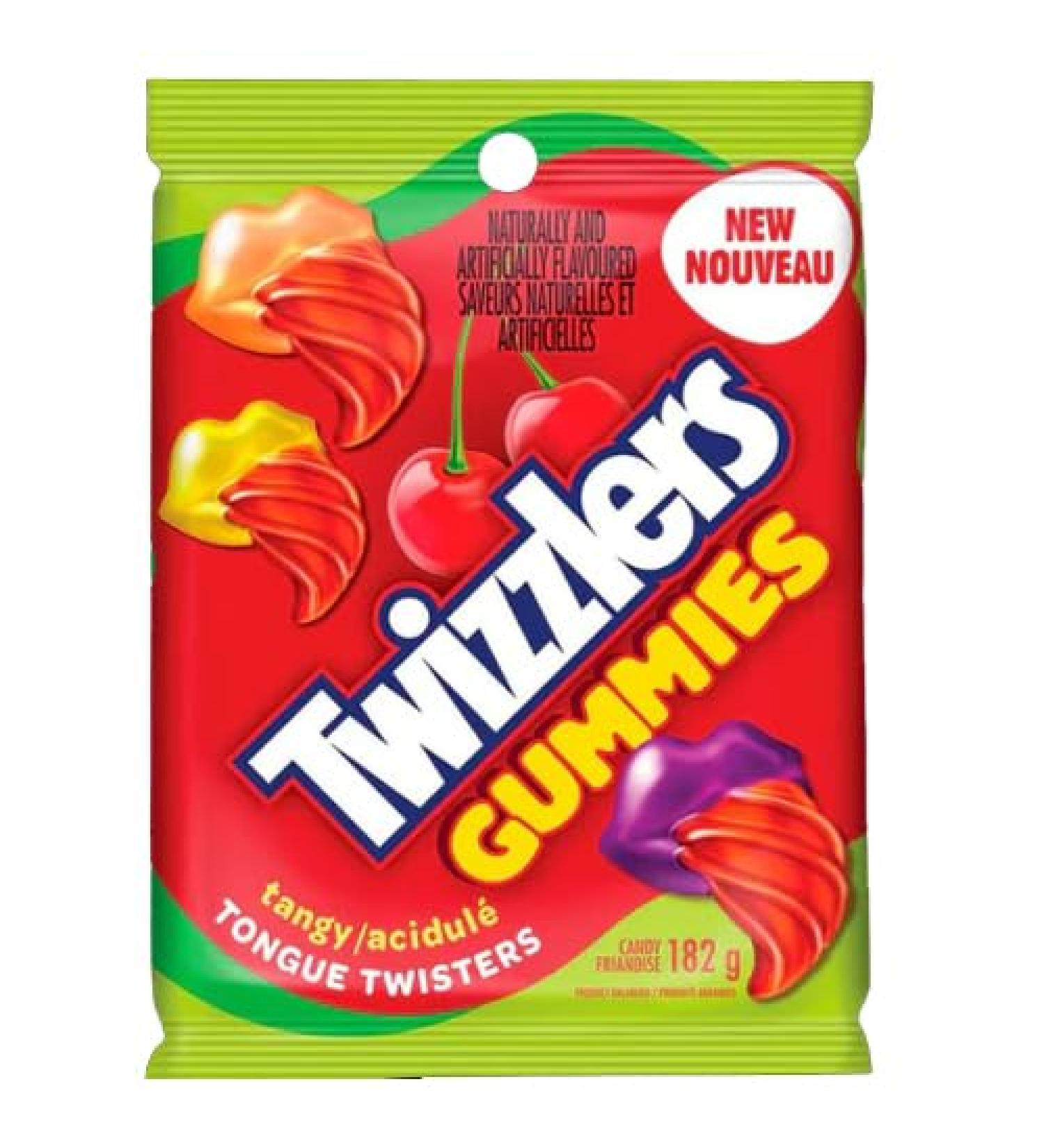 Twizzlers Tongue Twister Pack 182g (4 Twister Tangy)