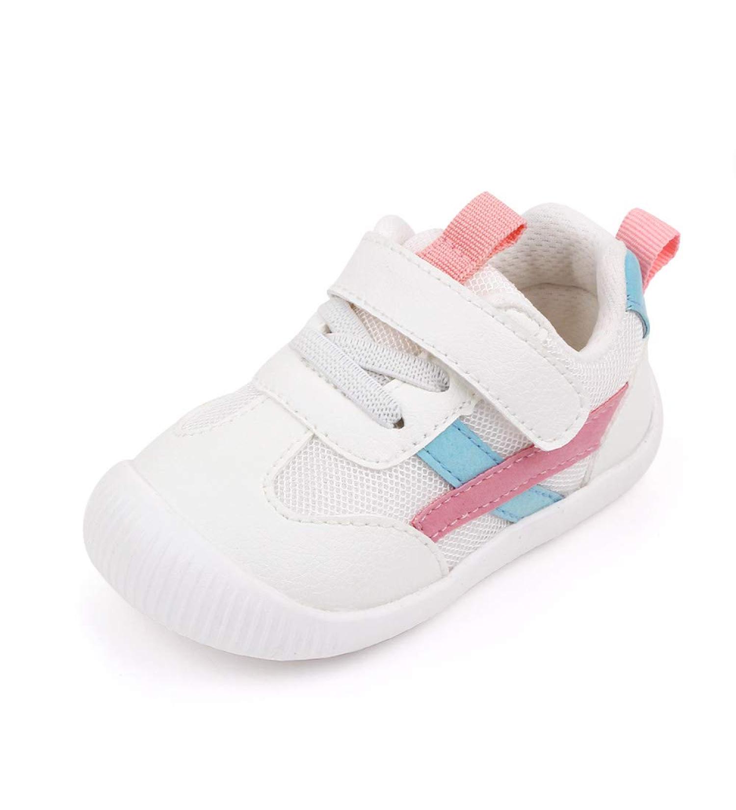 MK MATT KEELY Baby First Walking Shoes Toddler Anti-Slip PU Leather Sneakers - Pink (2.5 UK) - Buy Online on GoSupps.com
