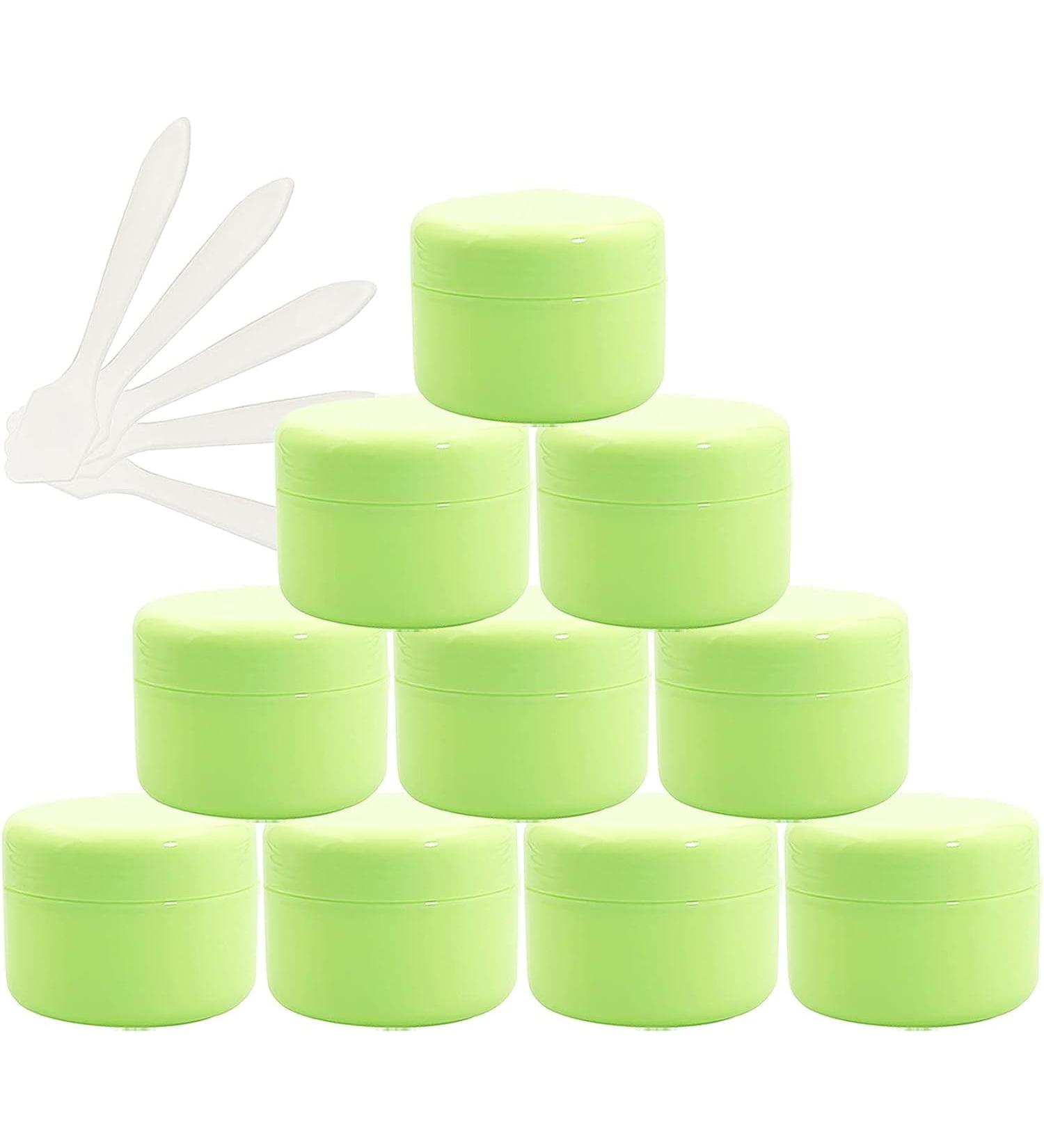 empty jars with lids cosmetic jar B0CL9K7SRC12 PC Empty 50ml Pink Plastic Cosmetic Jars with Screw Lid 50g Small Pot with Inner Linner for Cosmetic Travel Gel Lip Balm + 5X Spatula (Color : Roze S ( - Buy Online on GoSupps.com