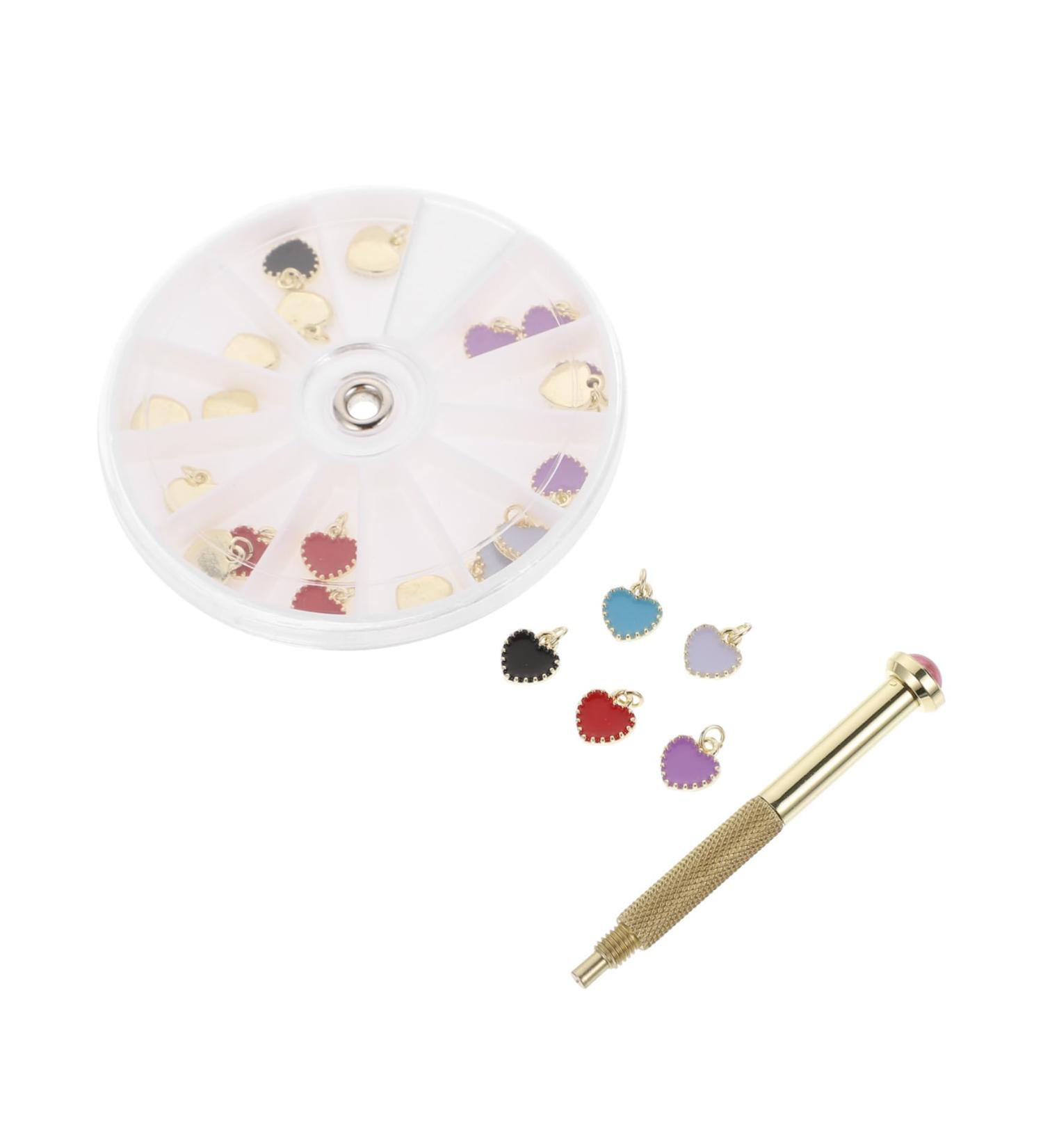 1 Set Nail Pendant Hole Punch Nail Kits Piercing Kit Dangle Nail Art Charms Nail Art Accessories Glitter Decor Nail Piercing Tool Nail Piercing Pendant Kit Nail Jewelry Pendant PLAFOPE 8x8cm Colorful - Buy Online on GoSupps.com