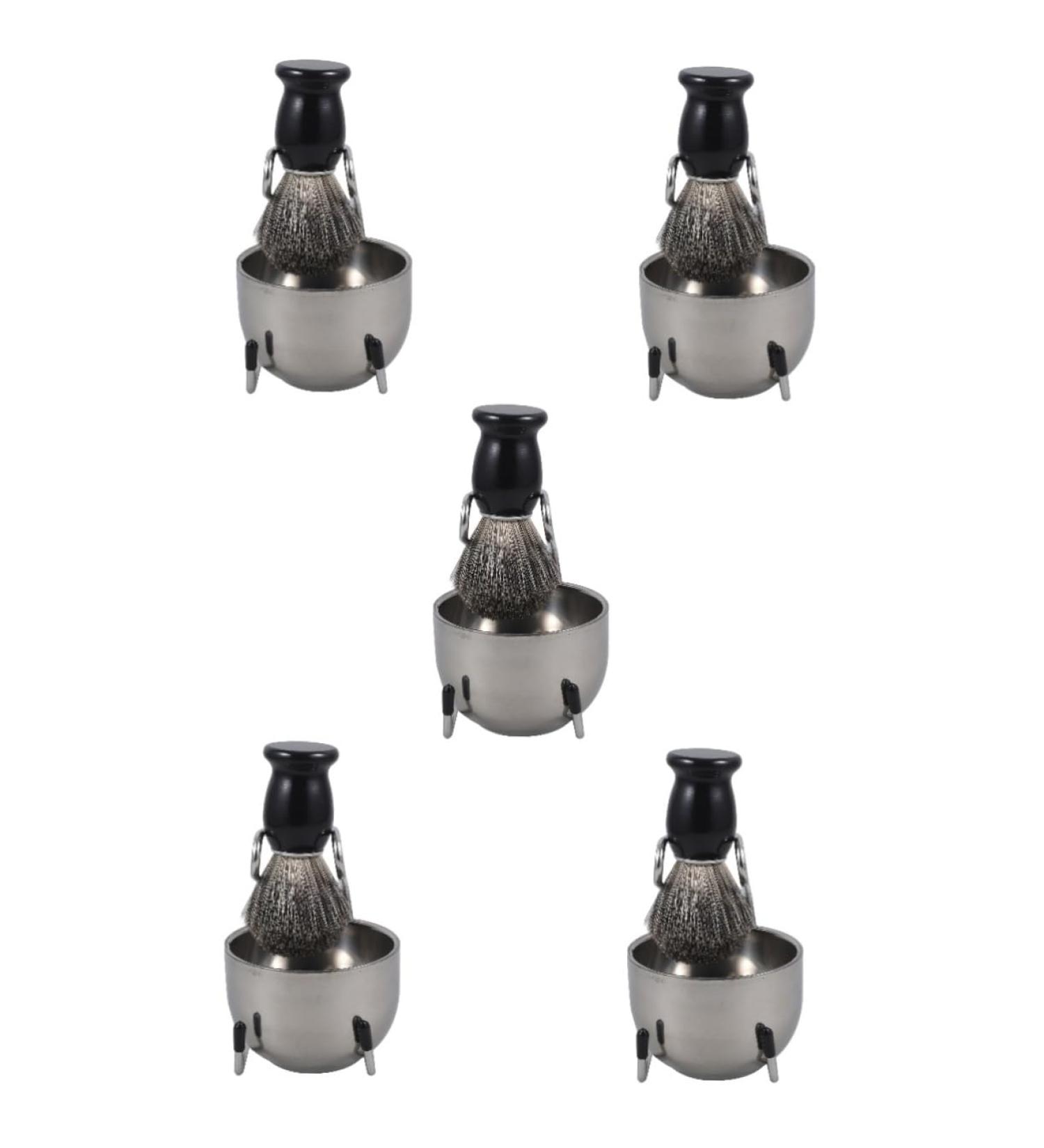 FOMIYES 5 Sets Beard Brush Set - Professional Shaving Kit with Mug & Stand for Men | Must-Have Grooming Essentials - Buy Online on GoSupps.com