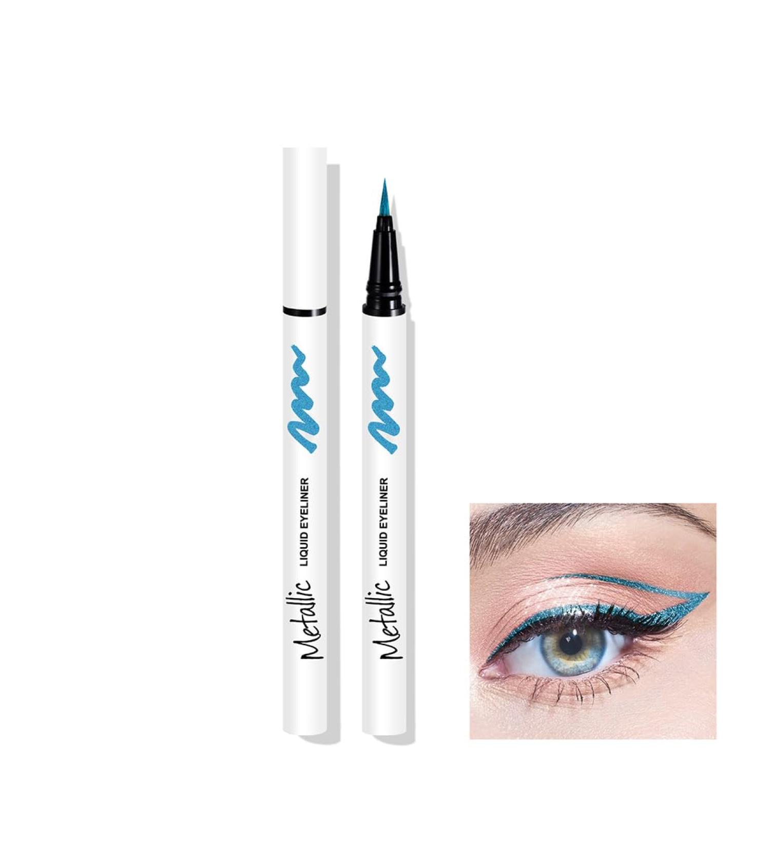 LXZJJM Professional Pearlescent Glitter Liquid Eyeliner - Long-Lasting Waterproof Cruelty-Free and Vegan Smooth and Easy to Apply (05 0.7g/0.025OZ) - Buy Online on GoSupps.com