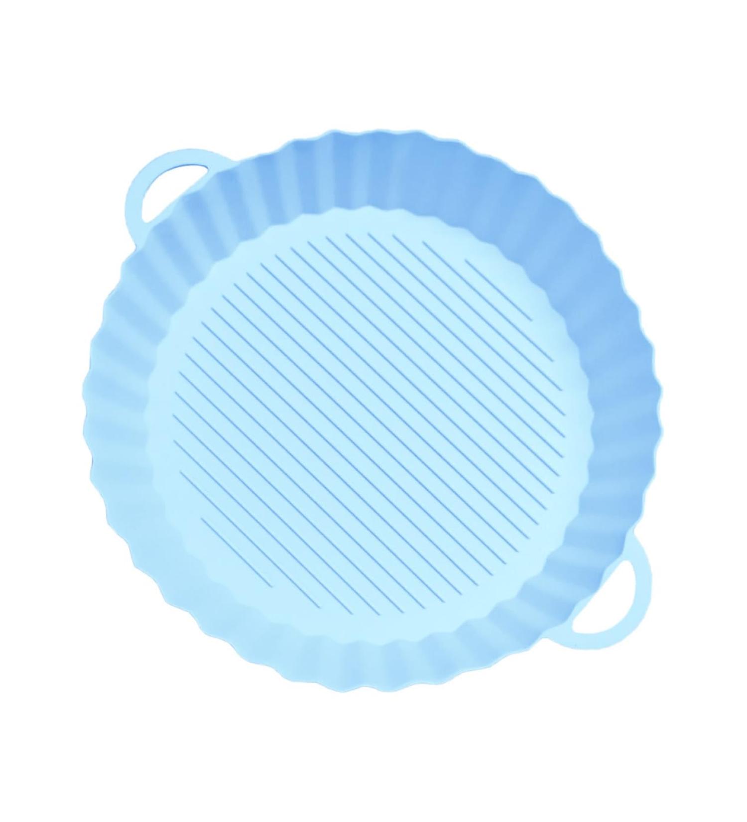 Alipis 3pcs Air Fryer Pad Oven Air Fryer Silicone Liners Round Silicone Pot for Air Fryer Washable Basket Bluex3pcs 21X18.5X4CMx3pcs - Buy Online on GoSupps.com