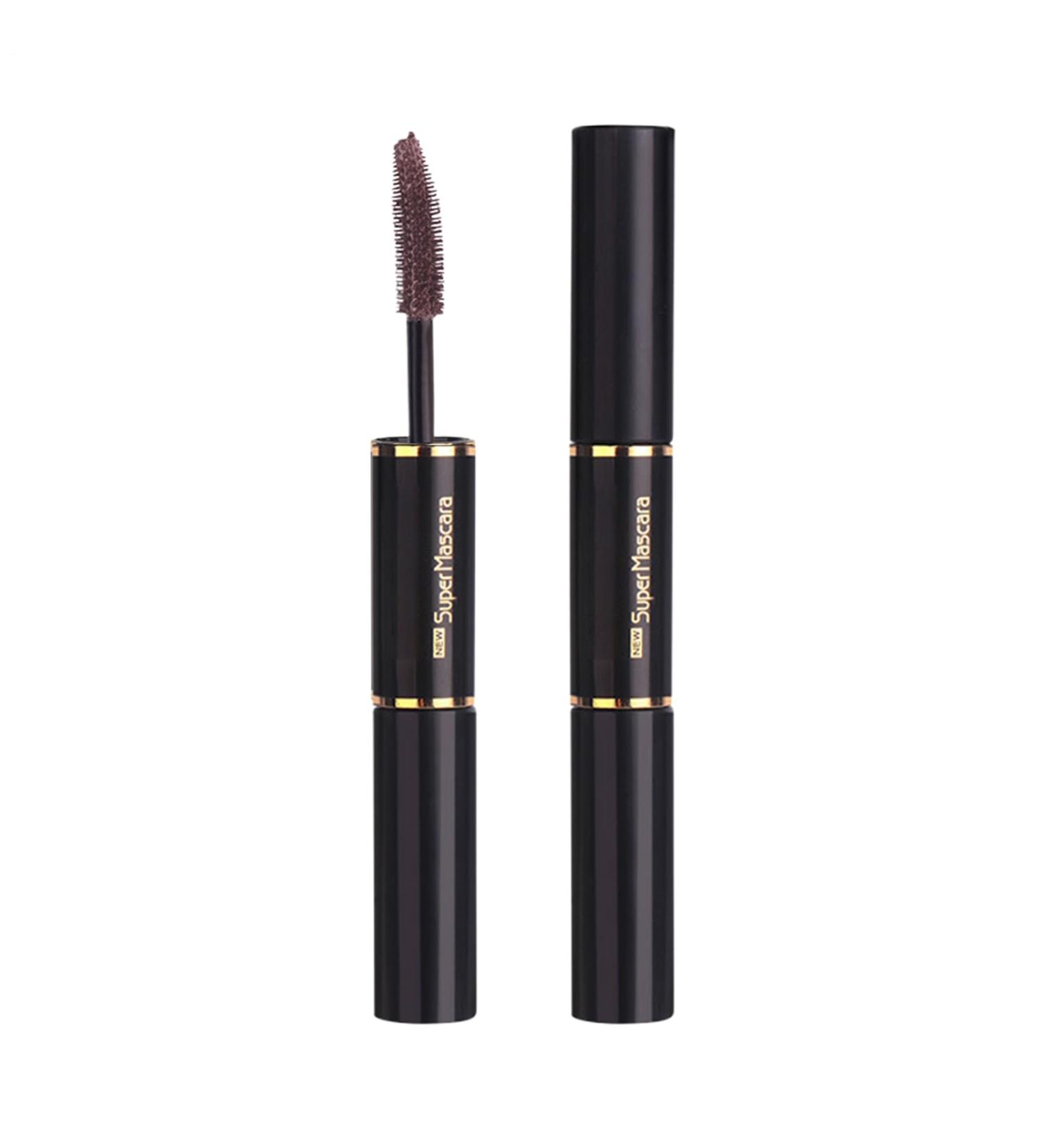Makeup Mascara Waterproof Double Sided Eyelash Mascara for WomenEyelash Makeup Tool Long Lasting for Party Vacation Travel School Business Brown - Buy Online on GoSupps.com