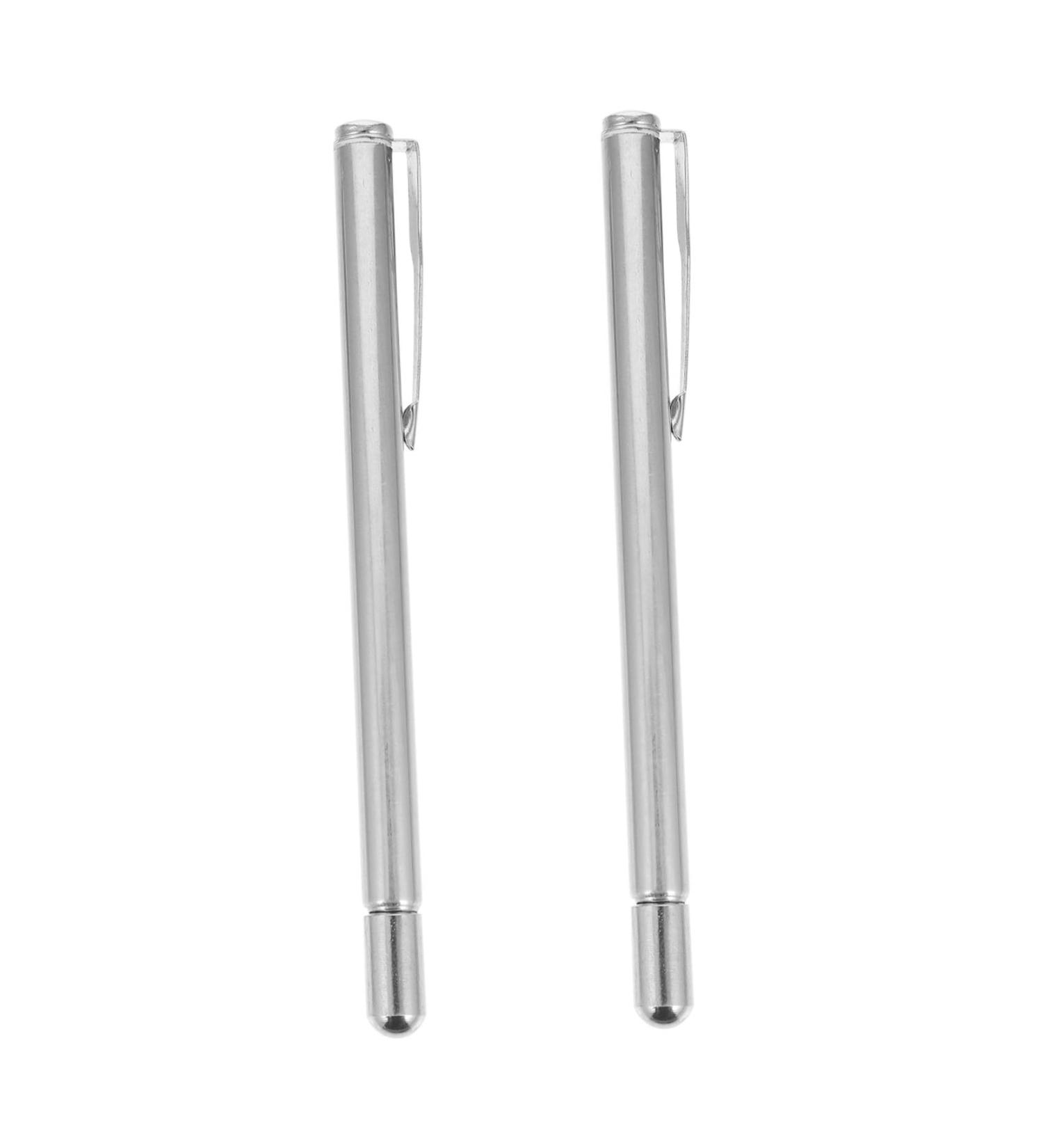 FRCOLOR 2pcs Vision Visor Hand Pointer - Optometry Eyesight Test Accessories for Stainless Steel Flip Chart - Silver 50x1cm - Buy Online on GoSupps.com