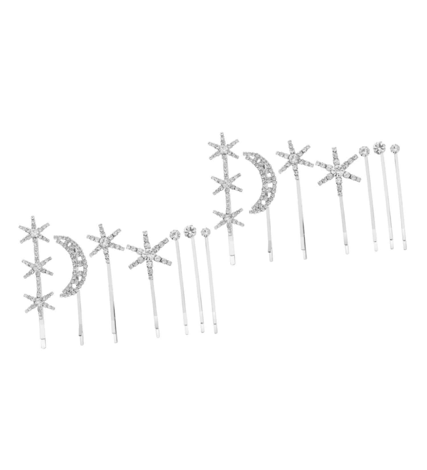 DOITOOL 2 Sets Fringe Bobby Pin Metal Hair Barrettes Women Hair Accessories Hair Barrettes for Women Goody Hair Clips for Women Womens Barrettes for Hair Issue Card Rhinestone Wild - Buy Online on GoSupps.com