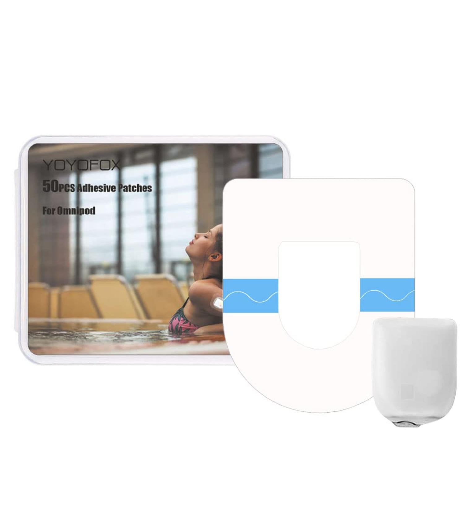 Omnipod Adhesive Patches 50 Pack - Waterproof, Latex Free, Lasts up to 10 Days - 50 Count - Buy Online on GoSupps.com