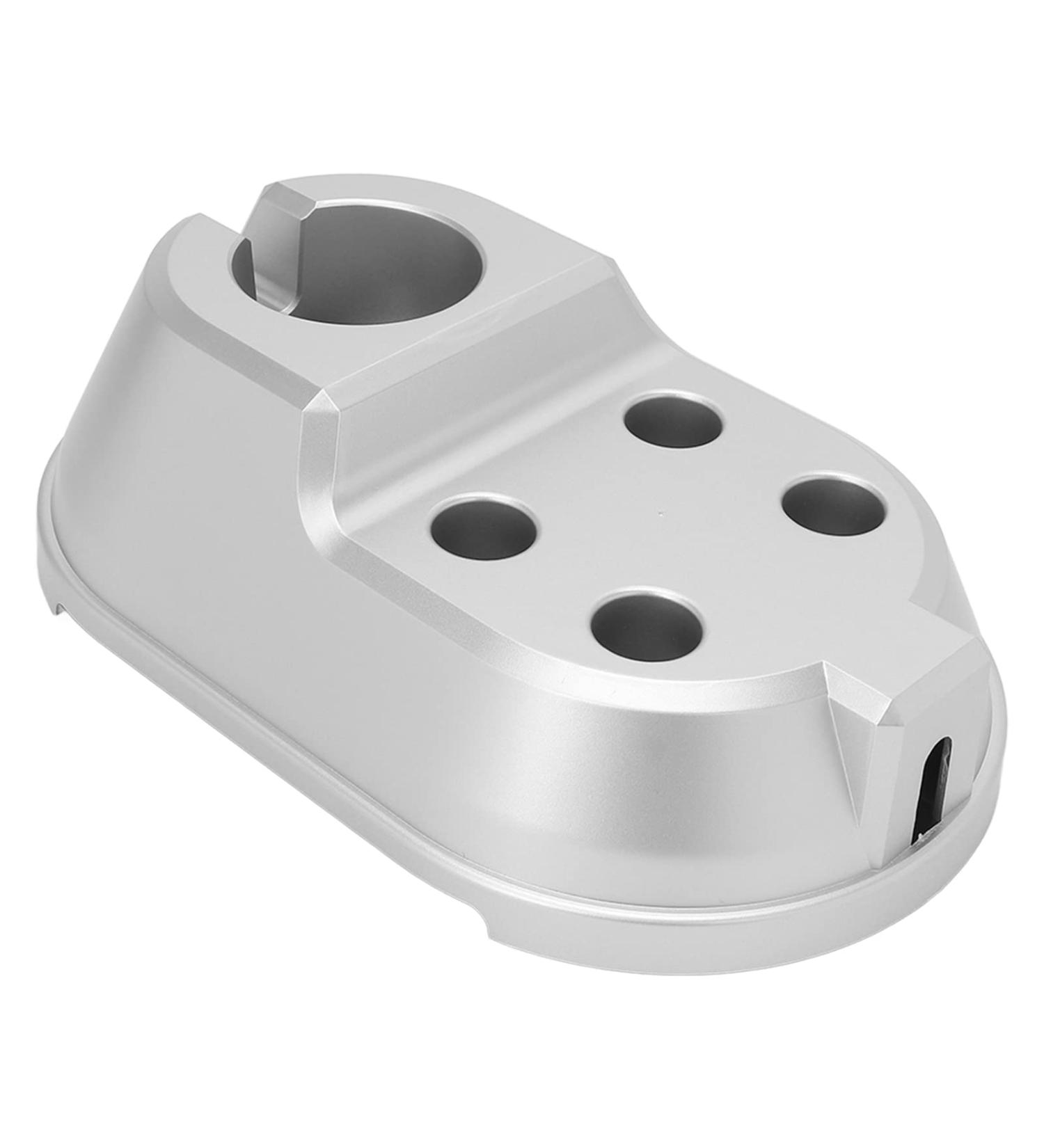 Professional Charging Stand Base for Massage Gun - Silver Holder for Home Office & Gym | International Shipping Available - Buy Online on GoSupps.com