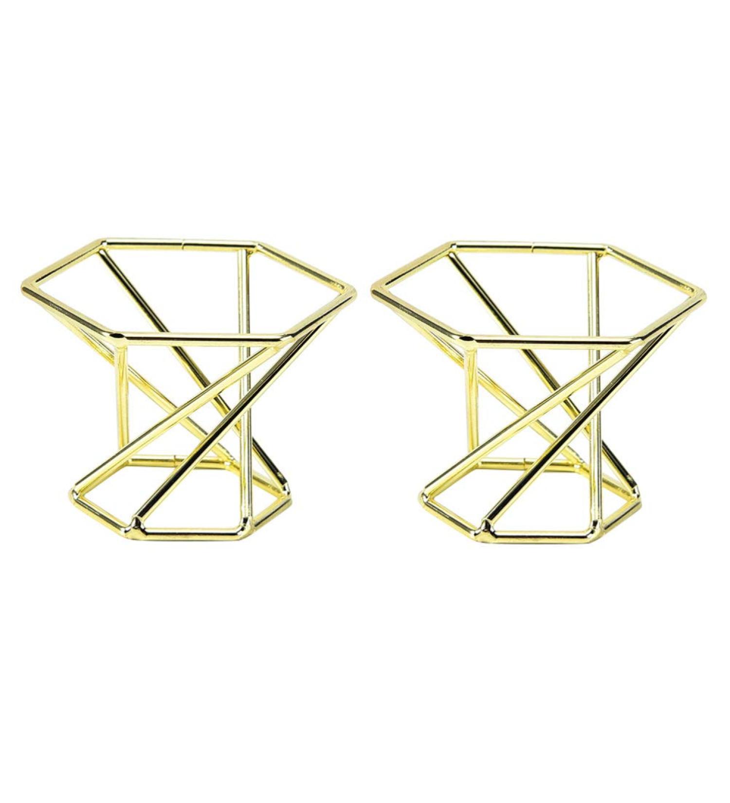 Lurrose Egg Powder Puff Display Stand - 2pcs Golden Makeup Blender Holder for Home & Travel - International Shipping Available - Buy Online on GoSupps.com